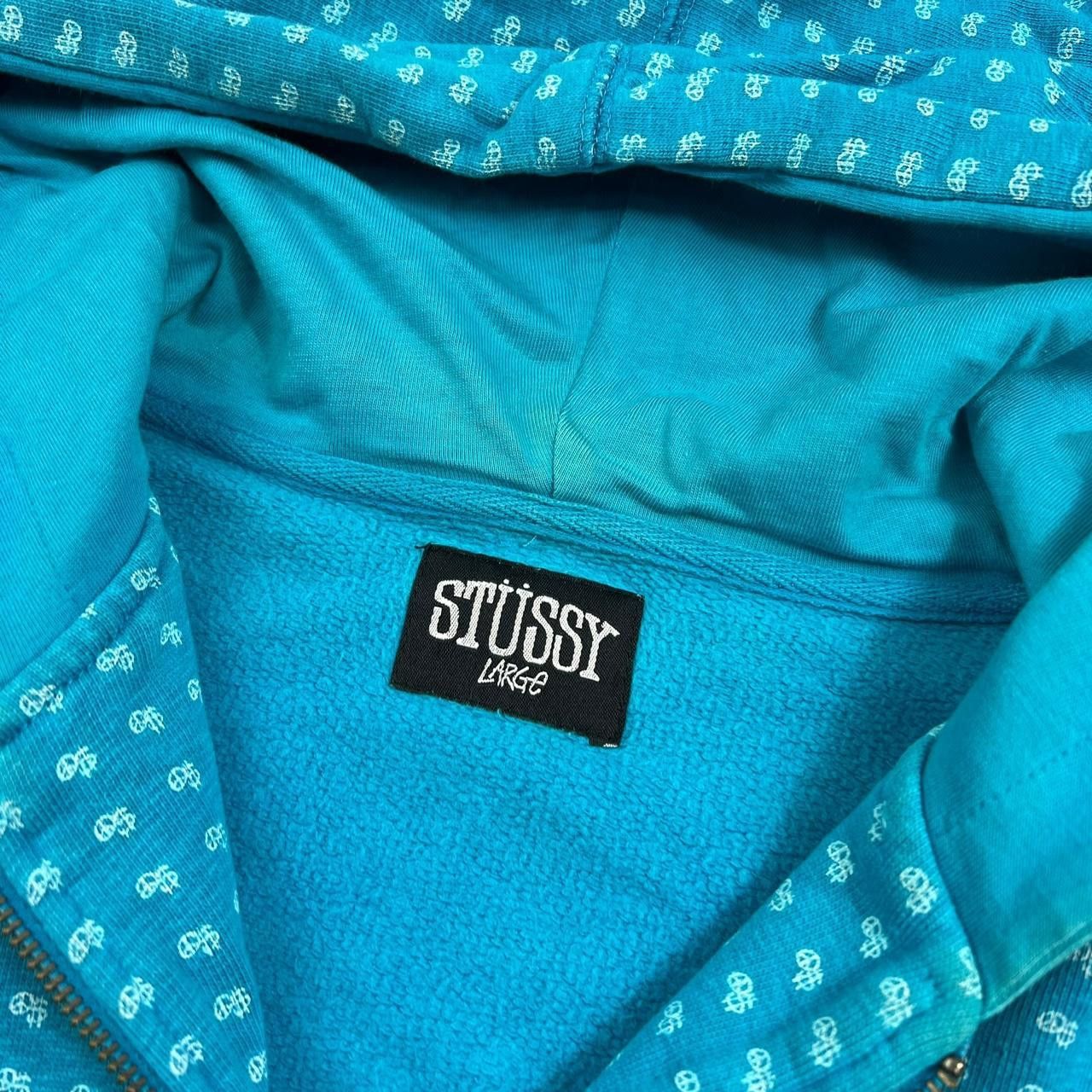 Stussy Vintage 2000s Stussy Peace & Prosperity Hoodie - Large Size US L / EU 52-54 / 3 - 3 Thumbnail
