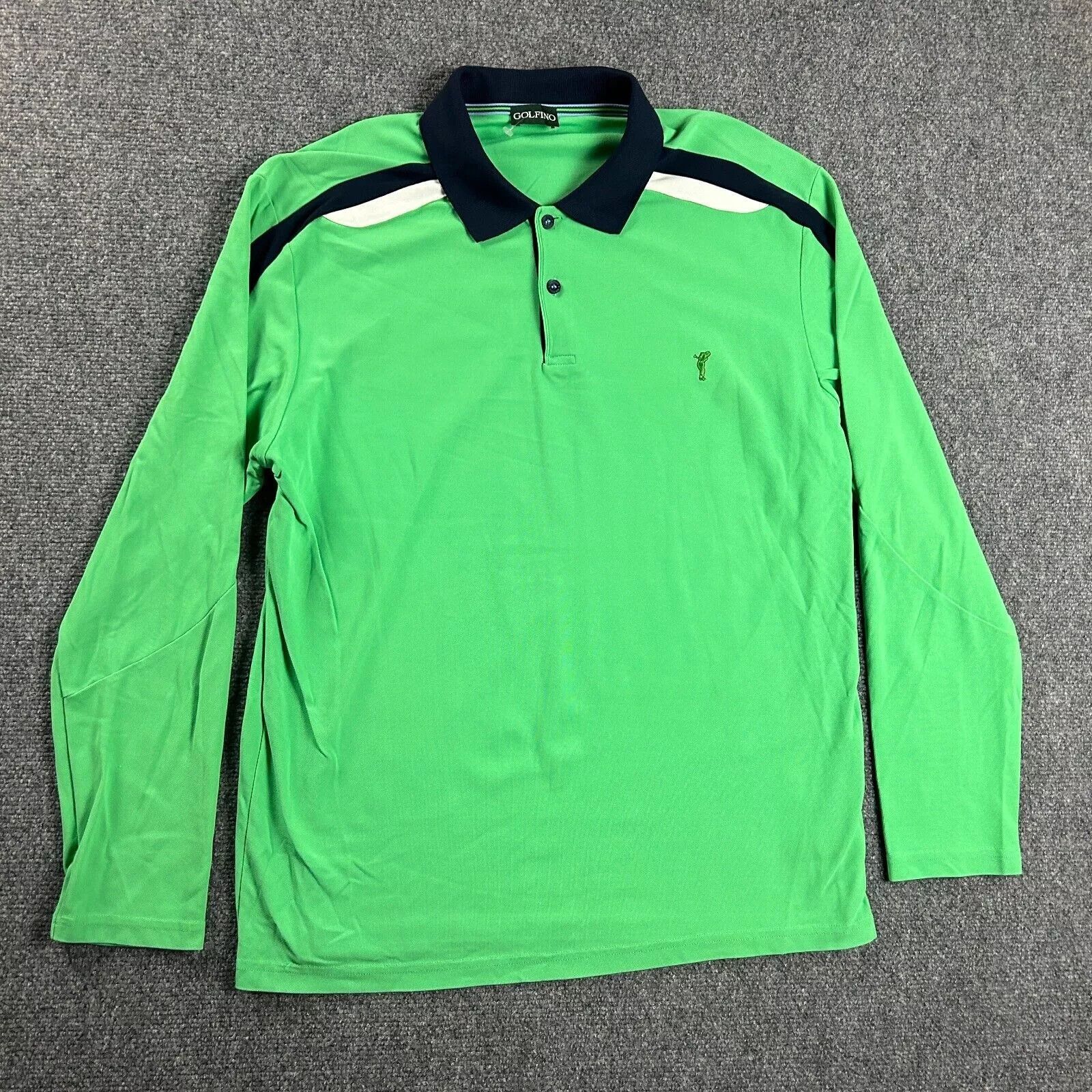 Other Golfino Polo Shirt Adults XL Green Logo Golf Polyamide Mens Size US XL / EU 56 / 4 - 1 Thumbnail