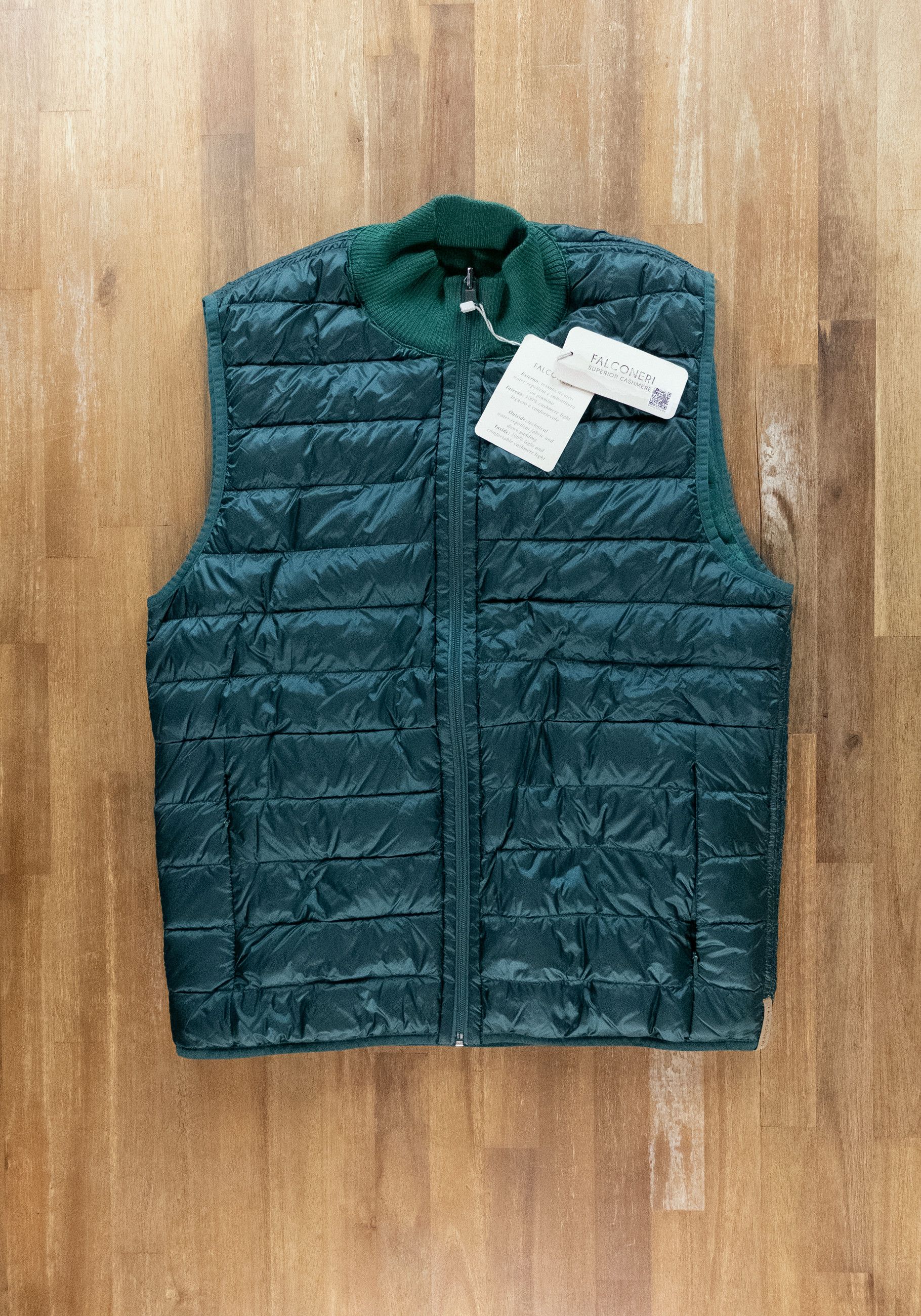 Other FALCONERI green reversible cashmere & nylon vest Large Size US L / EU 52-54 / 3 - 1 Thumbnail