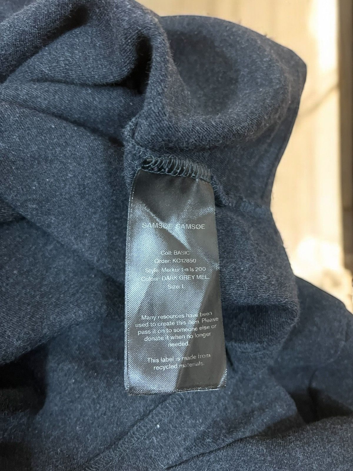 Samsoe Samsoe Samsoe Samsoe Mercur grey pull size M Size US M / EU 48-50 / 2 - 6 Thumbnail