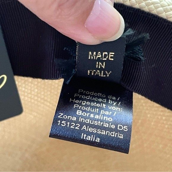 Borsalino Borsalino Straw Panama Hat - made in Italy, NWTs 🇮🇹 Size ONE SIZE - 7 Thumbnail