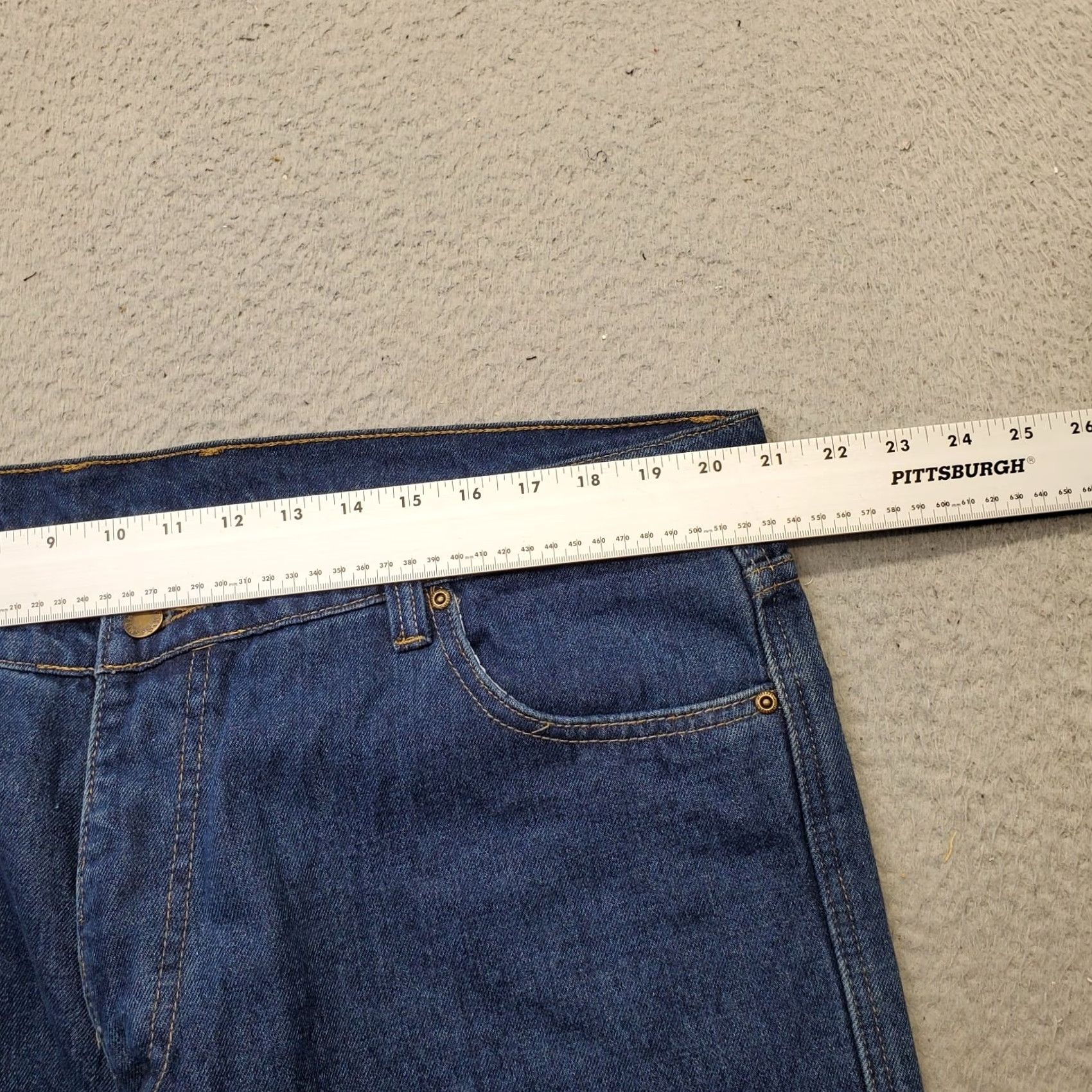 Vintage Smith's Workwear Jeans Mens 42x30 Blue Denim Stretch Comfort Straight Streetwear Size US 42 / EU 58 - 6 Thumbnail