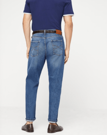 Brunello Cucinelli Denim Pants in Open Blue Size US 36 / EU 52 - 2 Thumbnail