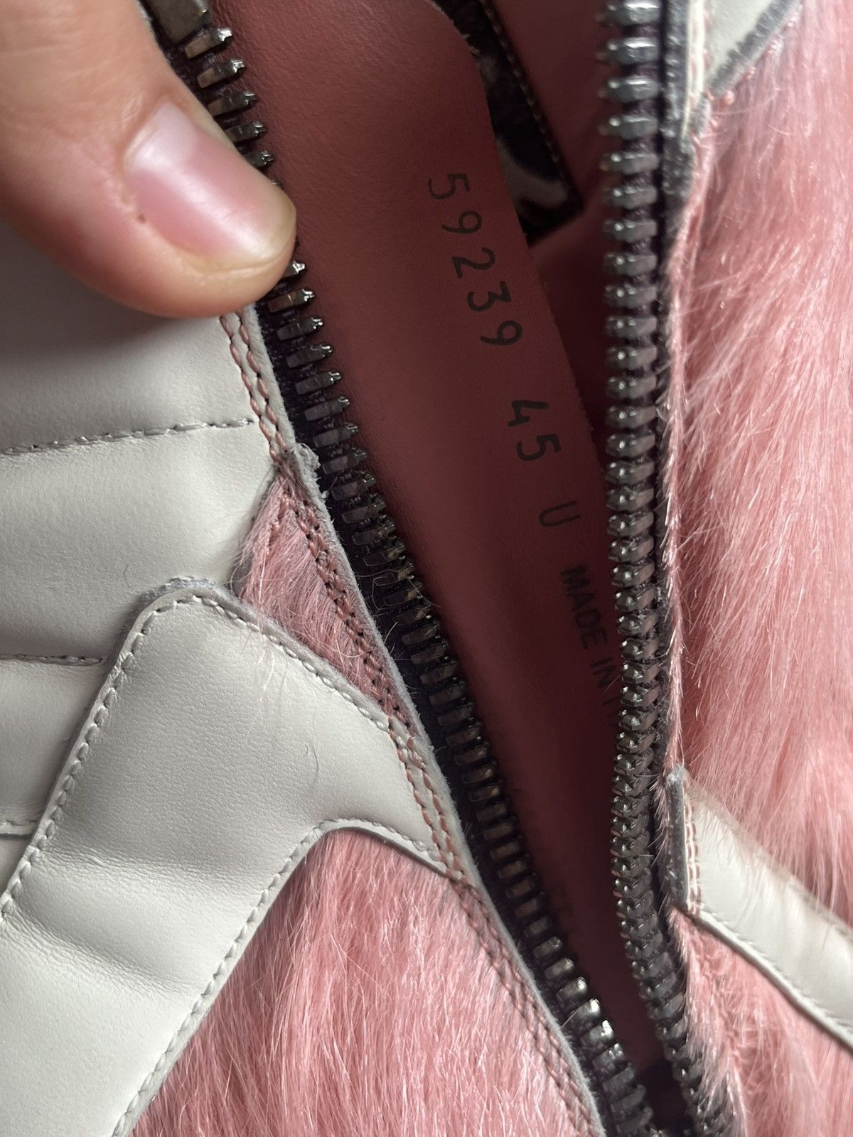 Rick Owens ‼️LAST DROP‼️ Rick Owens Pink Pony Hair Geobasket Size US 12 / EU 45 - 5 Thumbnail