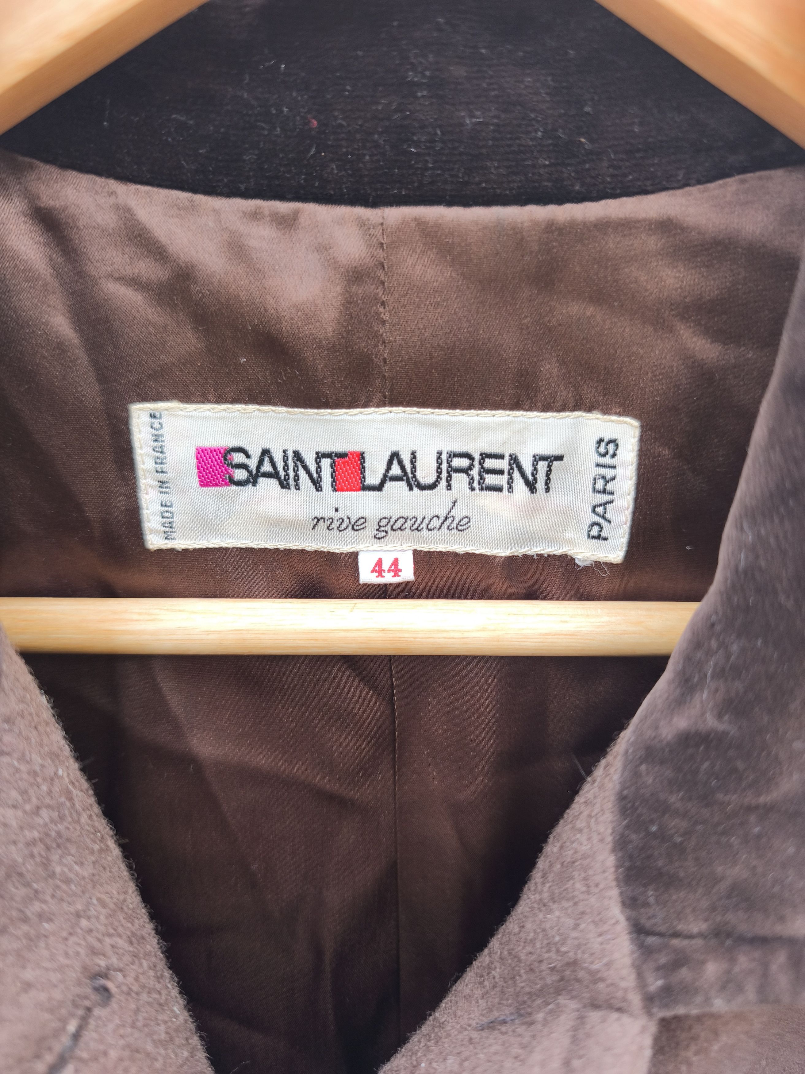 Saint Laurent Paris Saint Laurent Paris Wool coat vintage 80s 70s made in france Size US XL / EU 56 / 4 - 5 Thumbnail