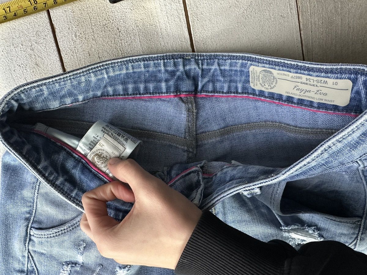 Diesel 🚨 DIESEL AVANT GARDE GOTHIC WOMEN JEANS LOGO IFSIXWASNINE Size 25" / US 0 / IT 36 - 6 Thumbnail