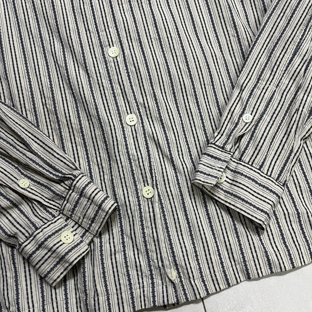 Dockers × Vintage Vintage Dockers Cropped Button Up Shirt Size US M / EU 48-50 / 2 - 2 Thumbnail
