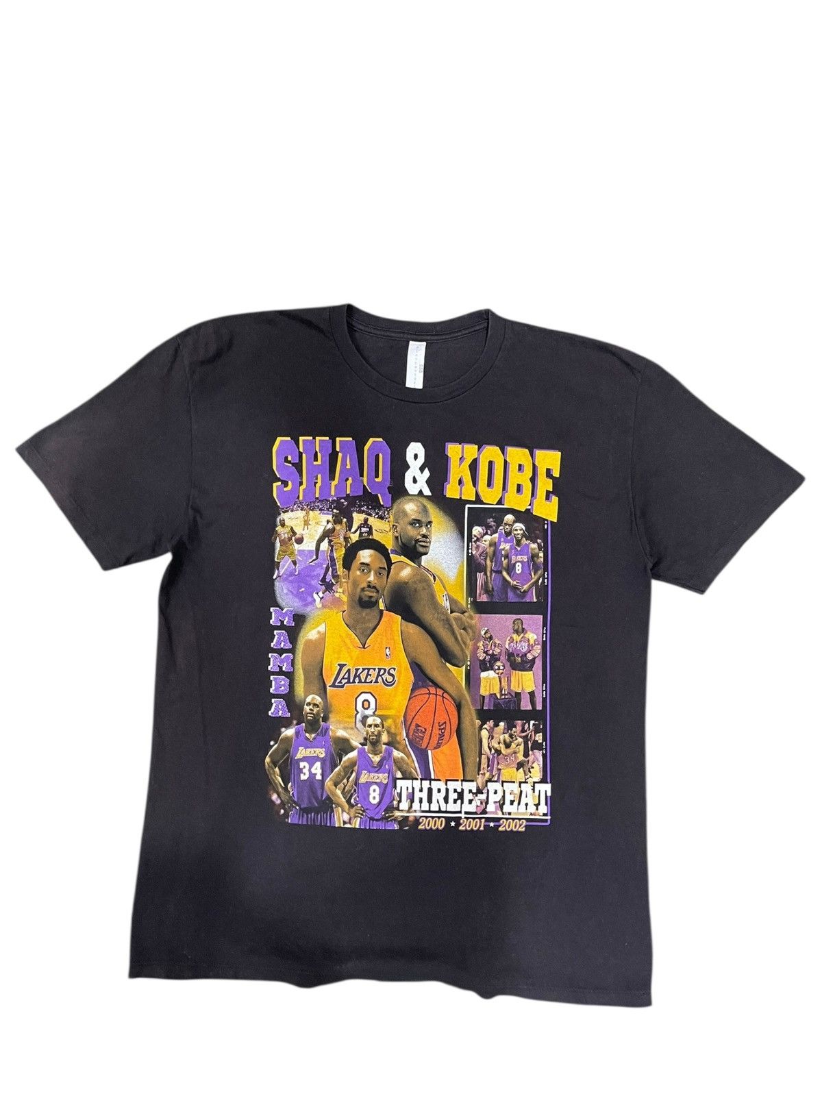 NBA Y2K Sun Faded Lakers Three Peat “ Shaq & Kobe ” Size US L / EU 52-54 / 3 - 1 Thumbnail