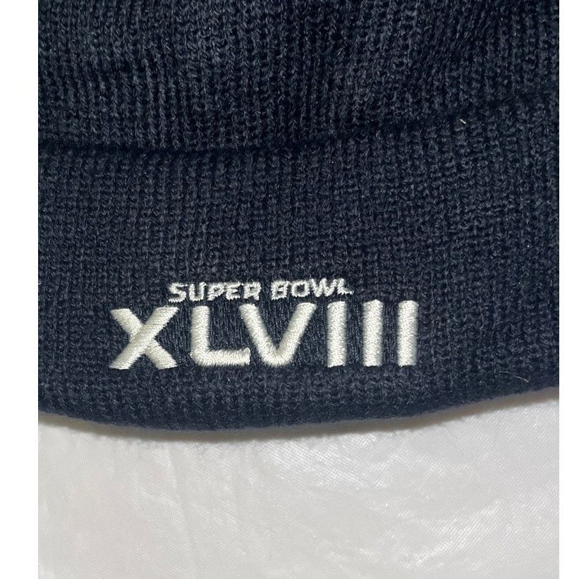 47 Brand 47 Brand Super Bowl XLVIII 48 Knit Pom Pom Cuff Beanie Hat Size ONE SIZE - 4 Thumbnail