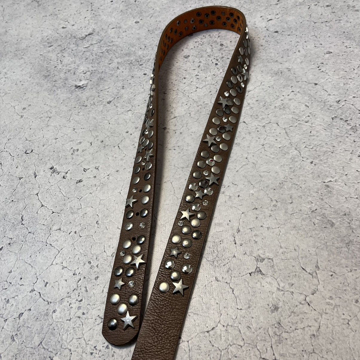 Vintage Vintage Belt Leather Metallic Stars B.B Simon Style Size ONE SIZE - 6 Thumbnail