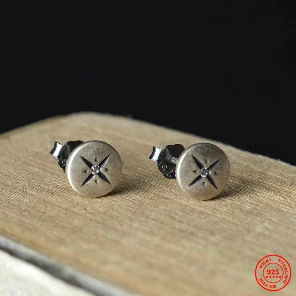 Jewelry Round Zircon Stud Earrings 925 Sterling Silver Jewelry Gift Size ONE SIZE - 1 Thumbnail