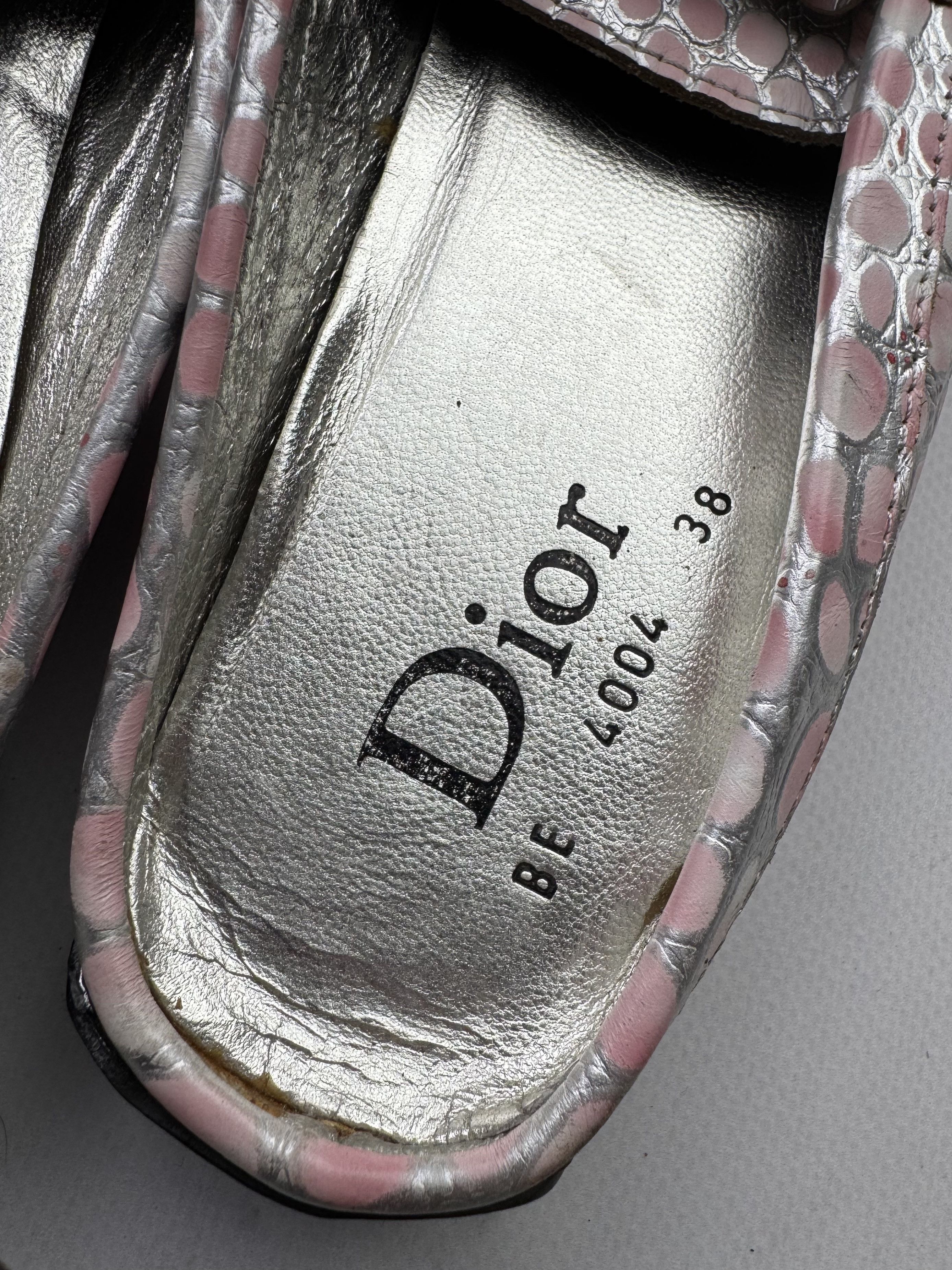 Christian Dior Monsieur Dior Vintage Leather Flats (B265) Size US 8 / IT 38 - 8 Thumbnail