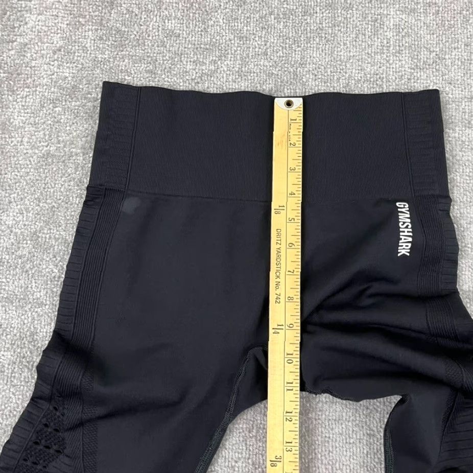 Gymshark VINTAGE Gymshark Energy Seamless Leggings Womens Large/25" Black Athletic Workout Gym Lifting Size 36" / US 14 / IT 50 - 7 Thumbnail