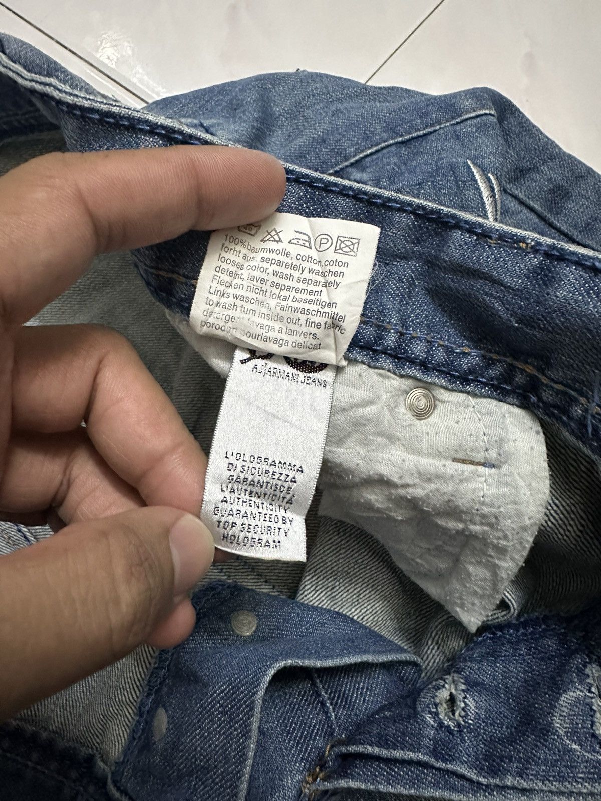 Rick Owens 2000 Emporio Armani Baggy Embroidered Y2K Goa Lgb Jnco Jeans Size US 38 / EU 54 - 11 Thumbnail