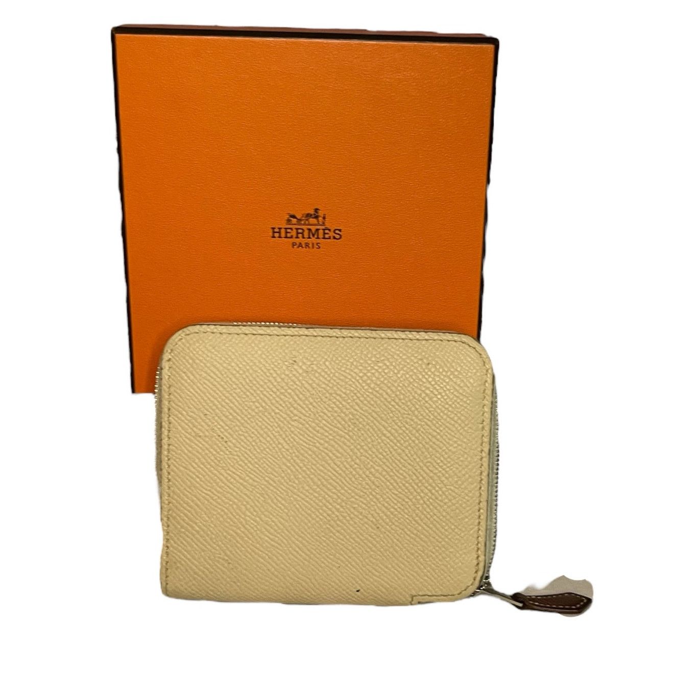 Hermes Silk'In Compact Epsom Calfskin Wallet Preowned