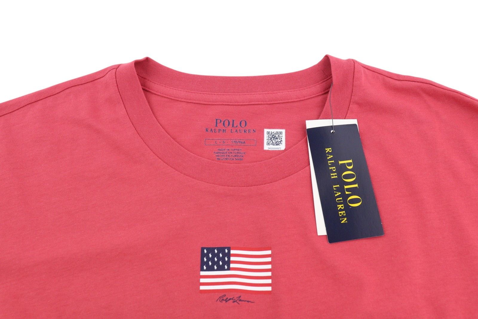 Polo Ralph Lauren L Red Short Sleeve Crew Neck Tricot T-Shirt 84722 Size L / US 10 / IT 46 - 4 Thumbnail