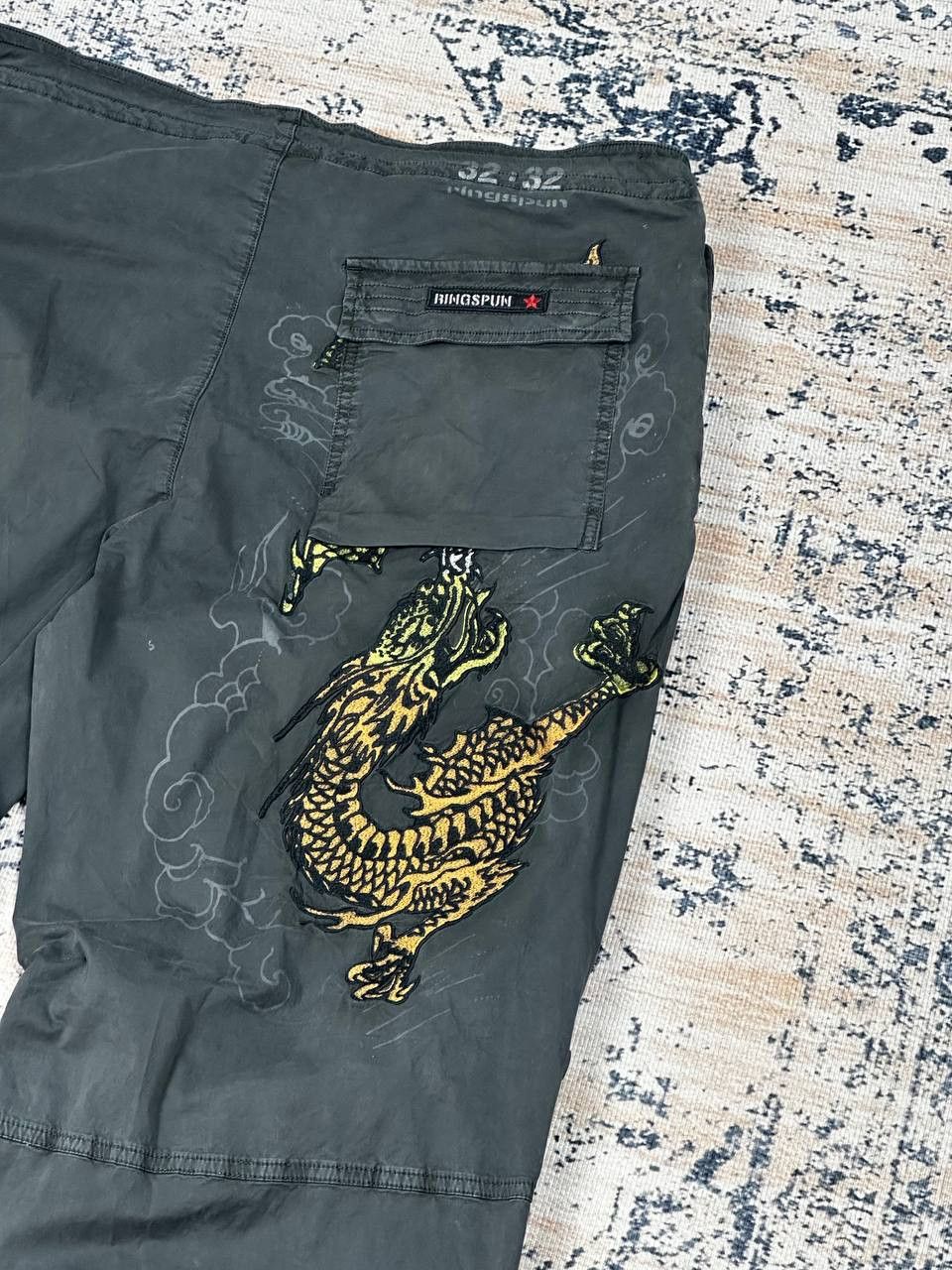 Japanese Brand Jpanese Embroidared Dragon Paraschute Pants Baggy Size US 32 / EU 48 - 13 Thumbnail