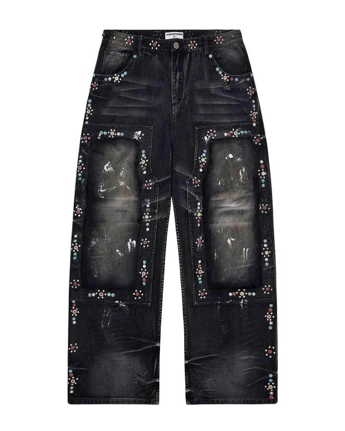 Vale Forever DIY Carpenter Jeans Black Size US 30 / EU 46 - 1 Thumbnail