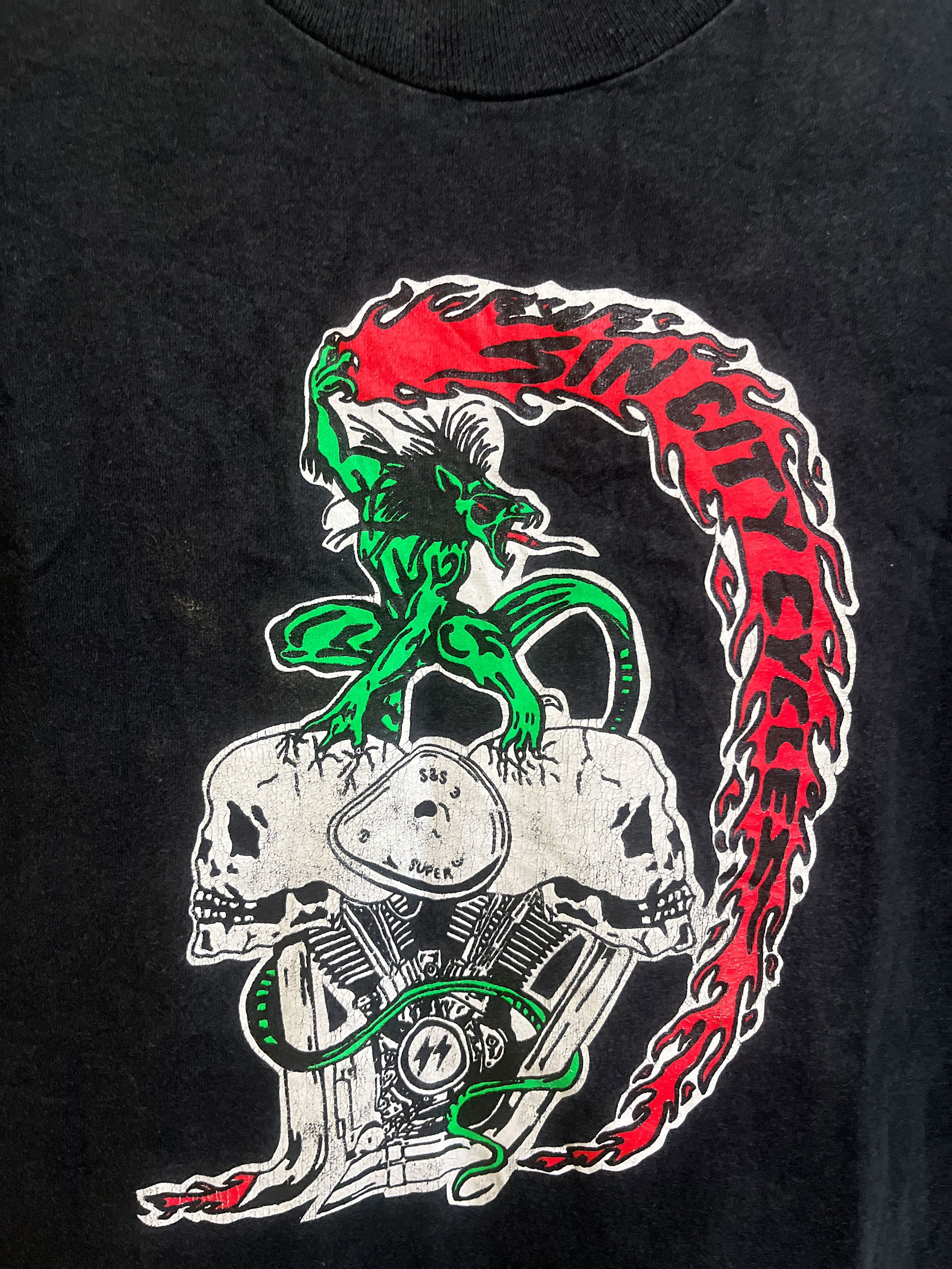 Harley Davidson Vintage Sin City Cycles Hell Angels Motorcyles Size US L / EU 52-54 / 3 - 2 Thumbnail