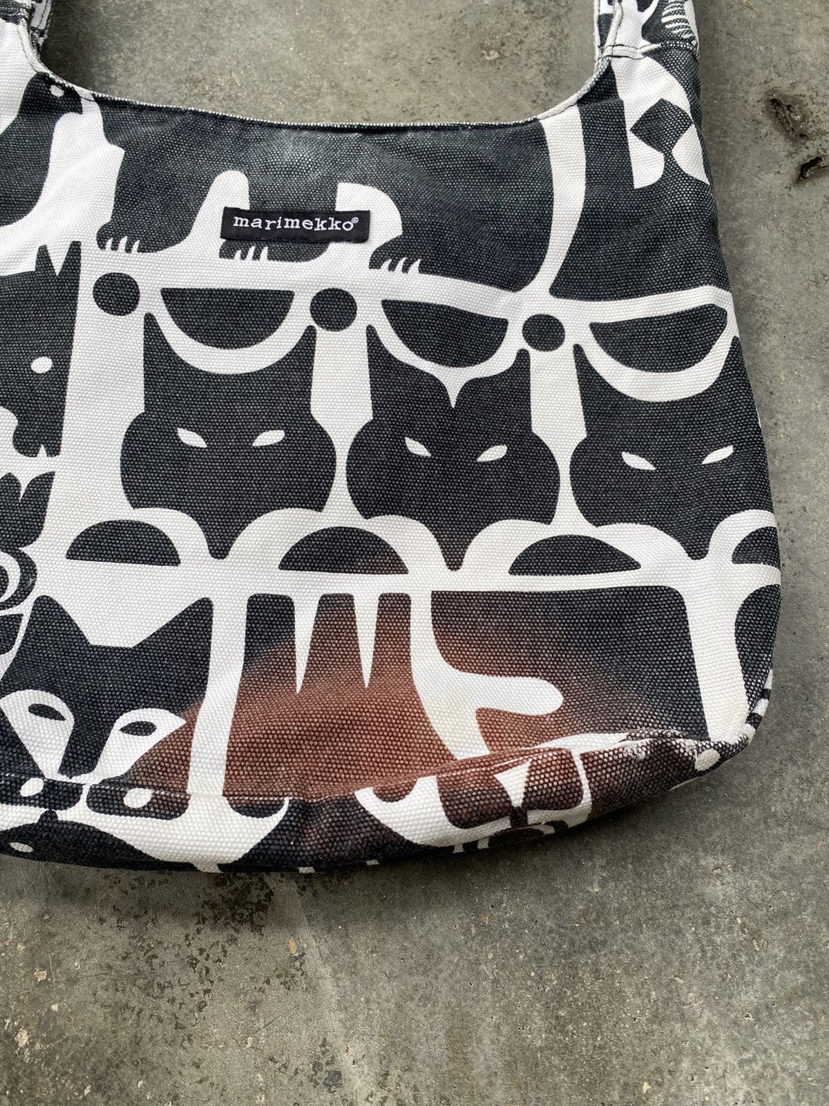 Japanese Brand Vintage Distressed Sun Faded Marimekko Cross Body Bag Size ONE SIZE - 3 Thumbnail