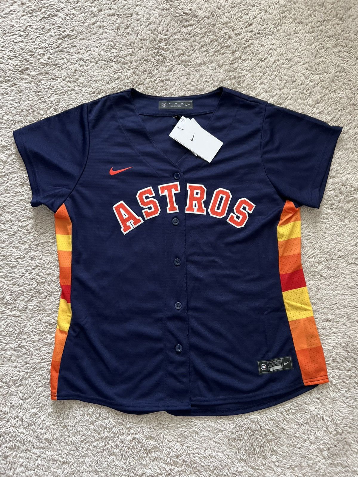 Nike Nike Houston Astros Women MLB Baseball Navy Limited Jersey Size XL / US 12-14 / IT 48-50 - 2 Thumbnail