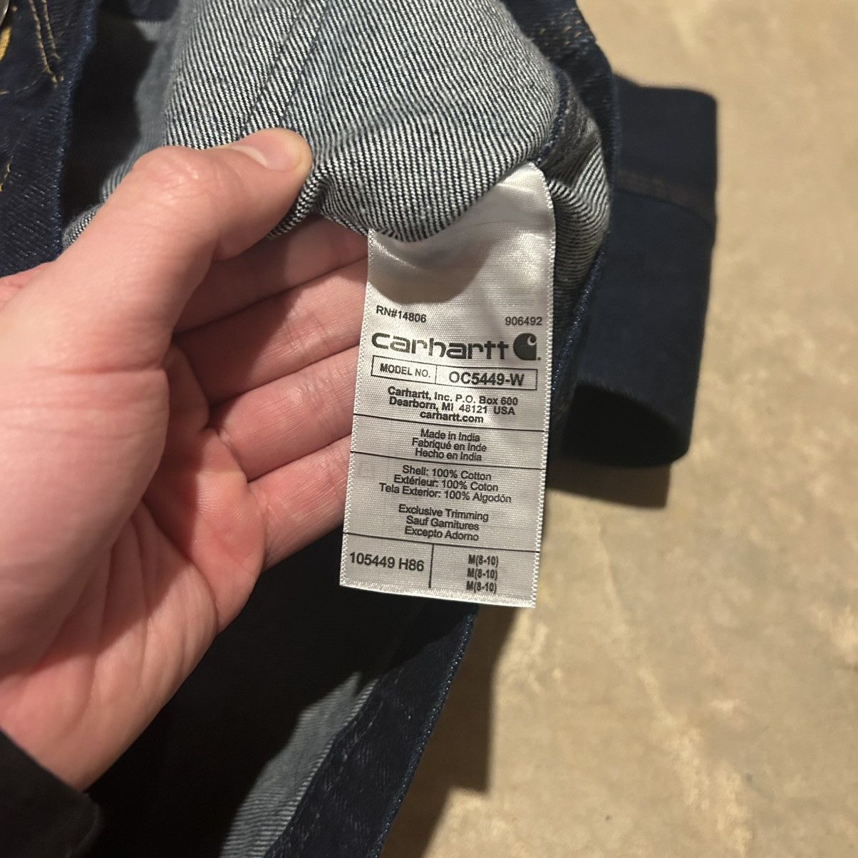 Carhartt × Vintage Carhartt Denim 4 Pocket Chore Trucker Jacket Deadstock Rare Size US M / EU 48-50 / 2 - 8 Thumbnail