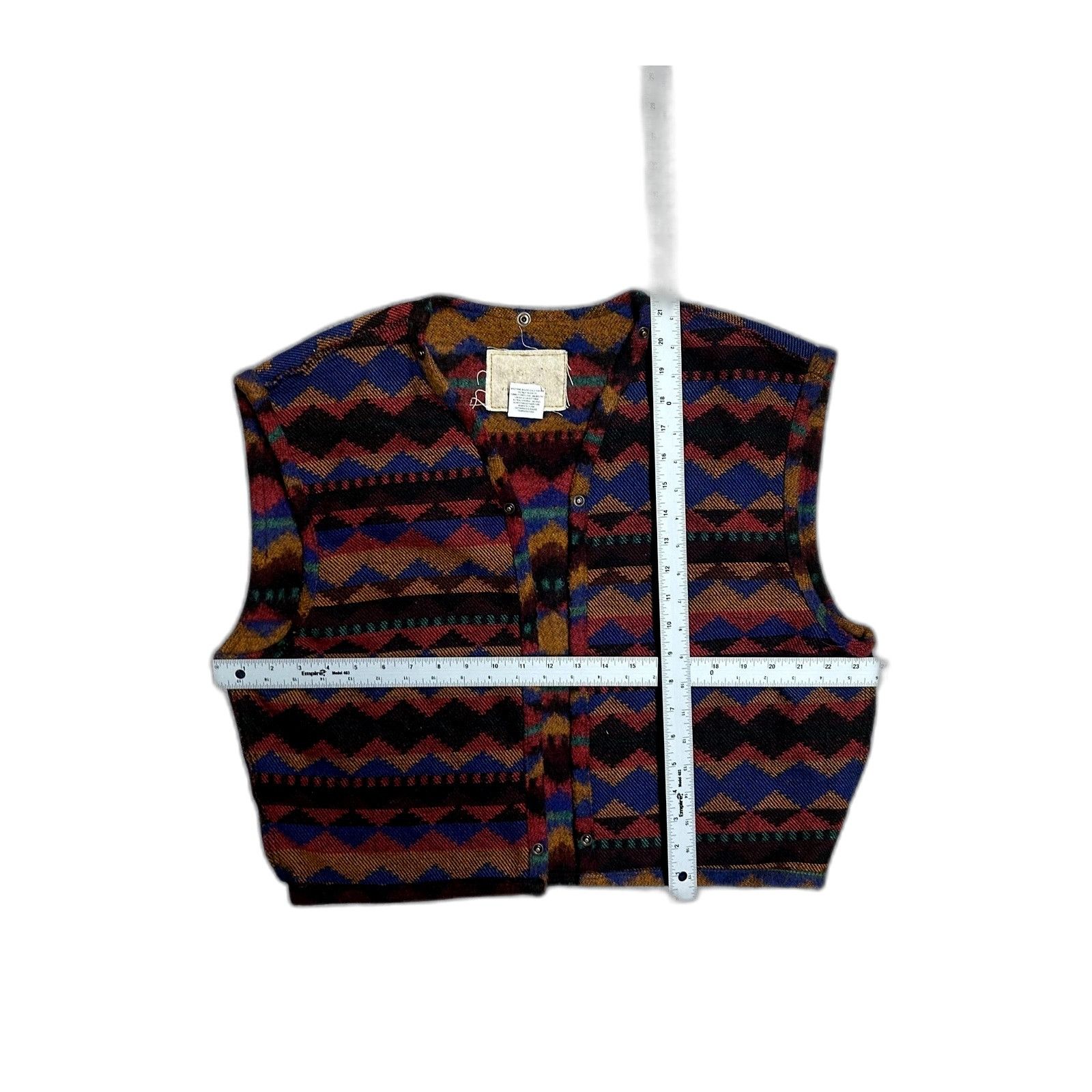 Other International Denim Aztec Pattern Vest Liner Large Size US L / EU 52-54 / 3 - 3 Thumbnail