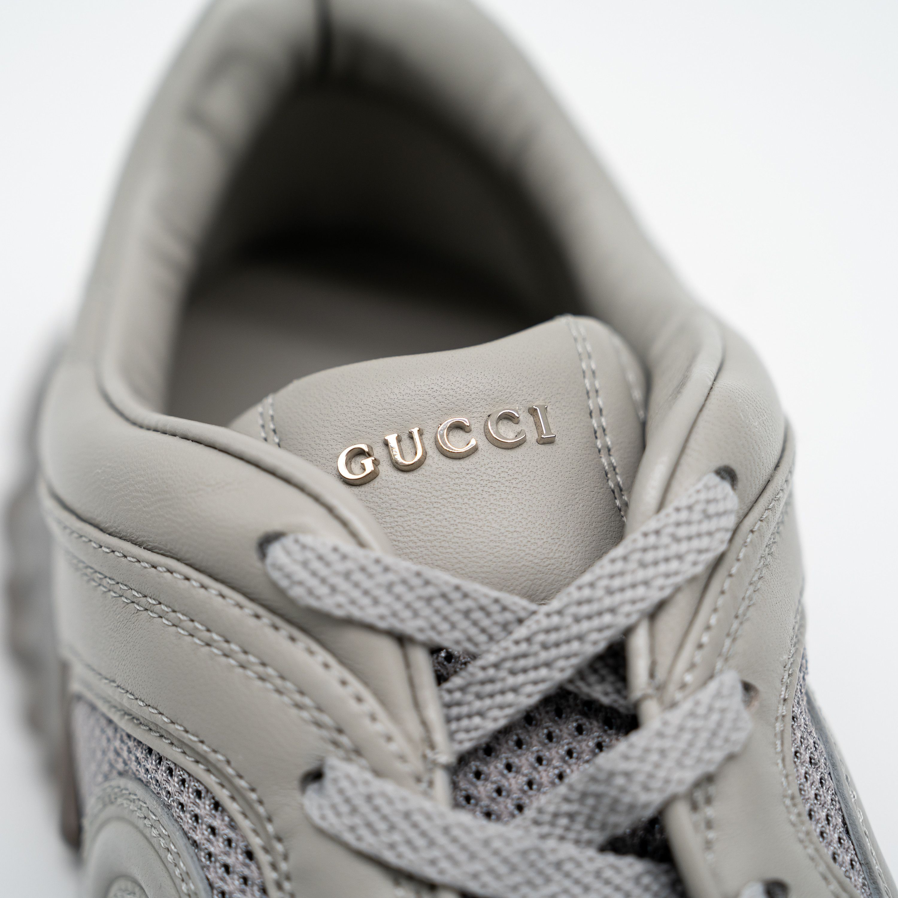 Gucci 11G 11.5 US Gucci Ripple Sneakers Grey GG Leather Size US 11.5 / EU 44-45 - 8 Thumbnail