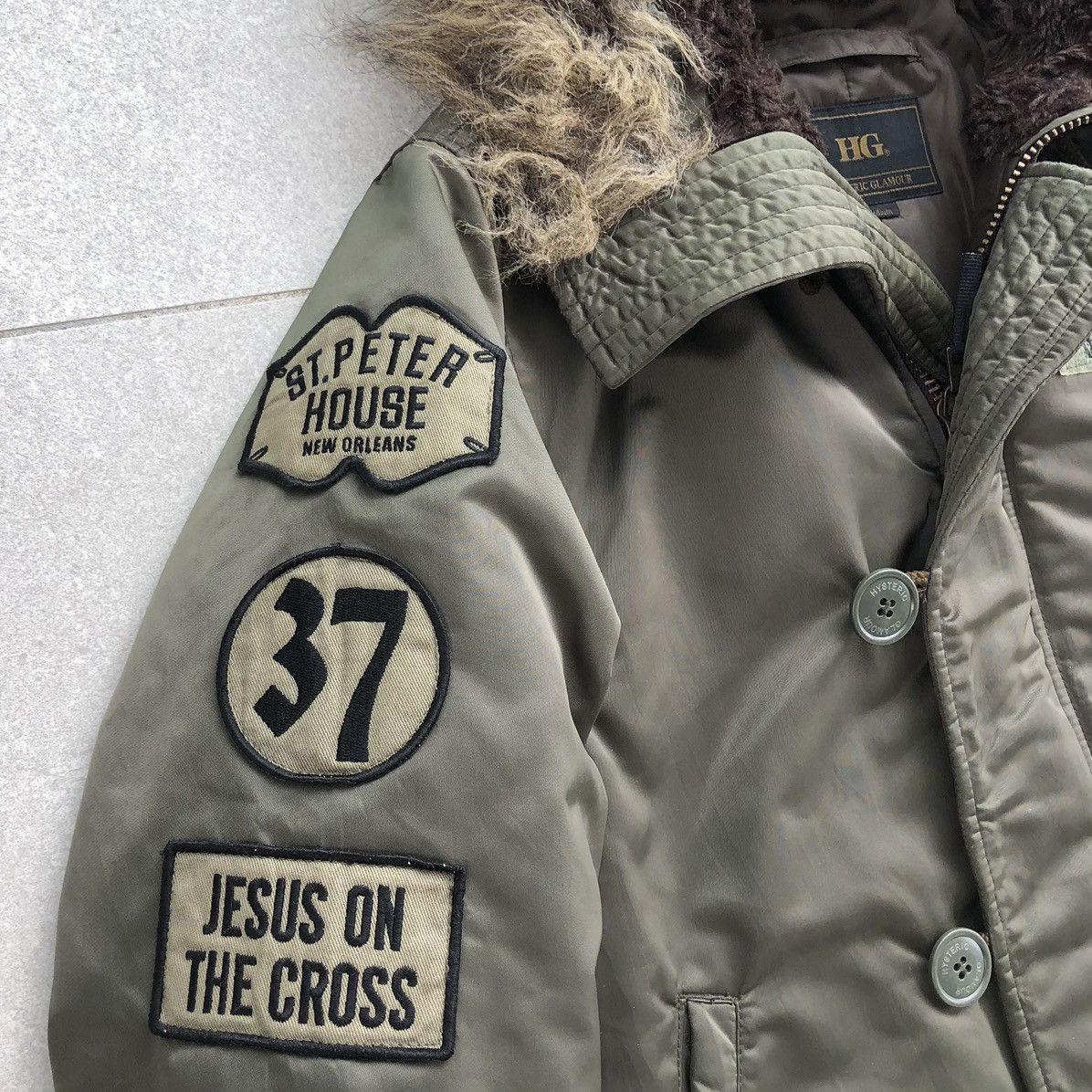 Hysteric Glamour Hysteric Glamour N-2BMilitary Flight Jacket Fur Hoded Jacket Size US M / EU 48-50 / 2 - 4 Thumbnail