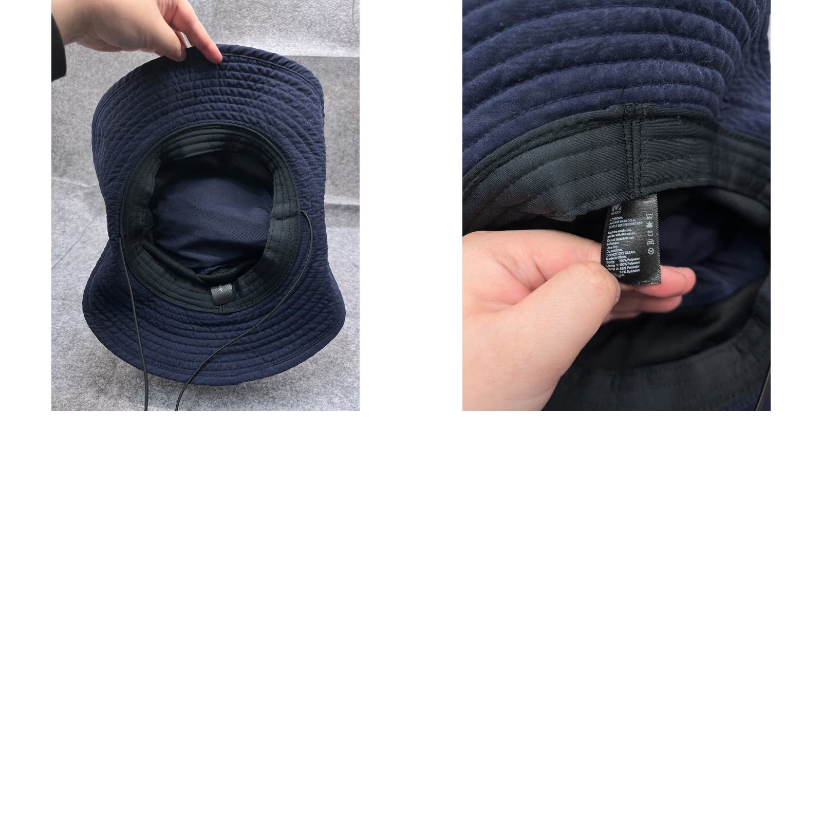Commission Mission Hat Adult One Size Blue Polyester Spandex Camouflage Bucket Hat Hike Camp Travel Casual Workwear Men Mens Size ONE SIZE - 9 Thumbnail