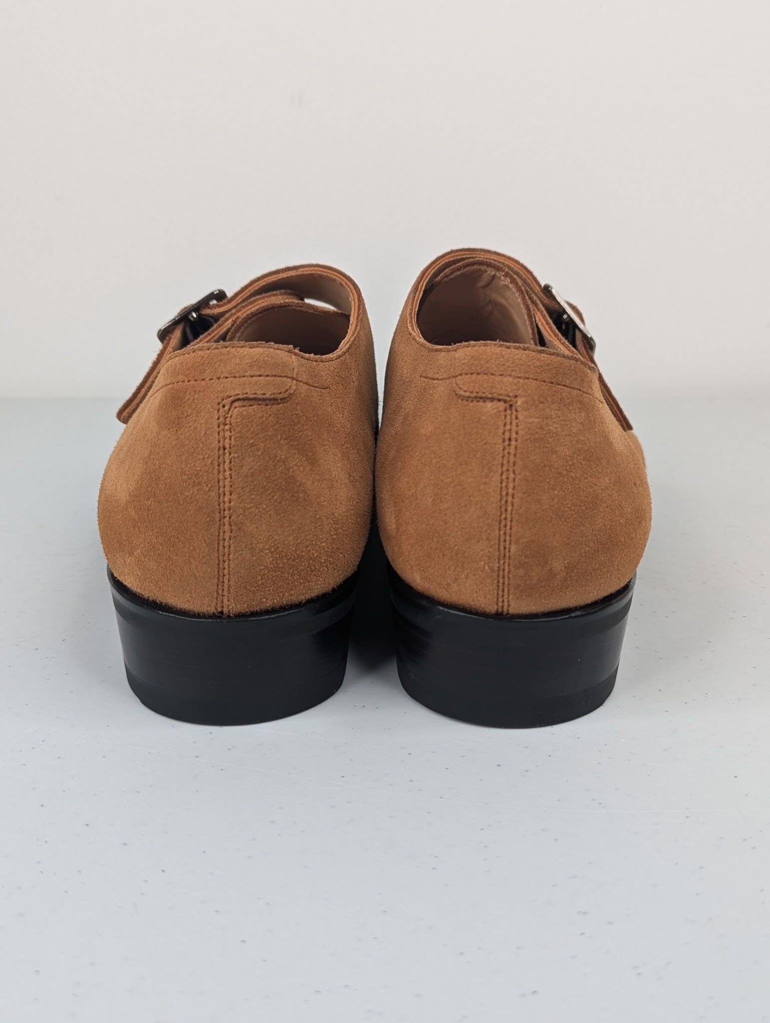 Other Yearn Shoemaker Single Monk Strap Suede Brown Shoes 8-8.5 Size US 8.5 / EU 41-42 - 4 Thumbnail