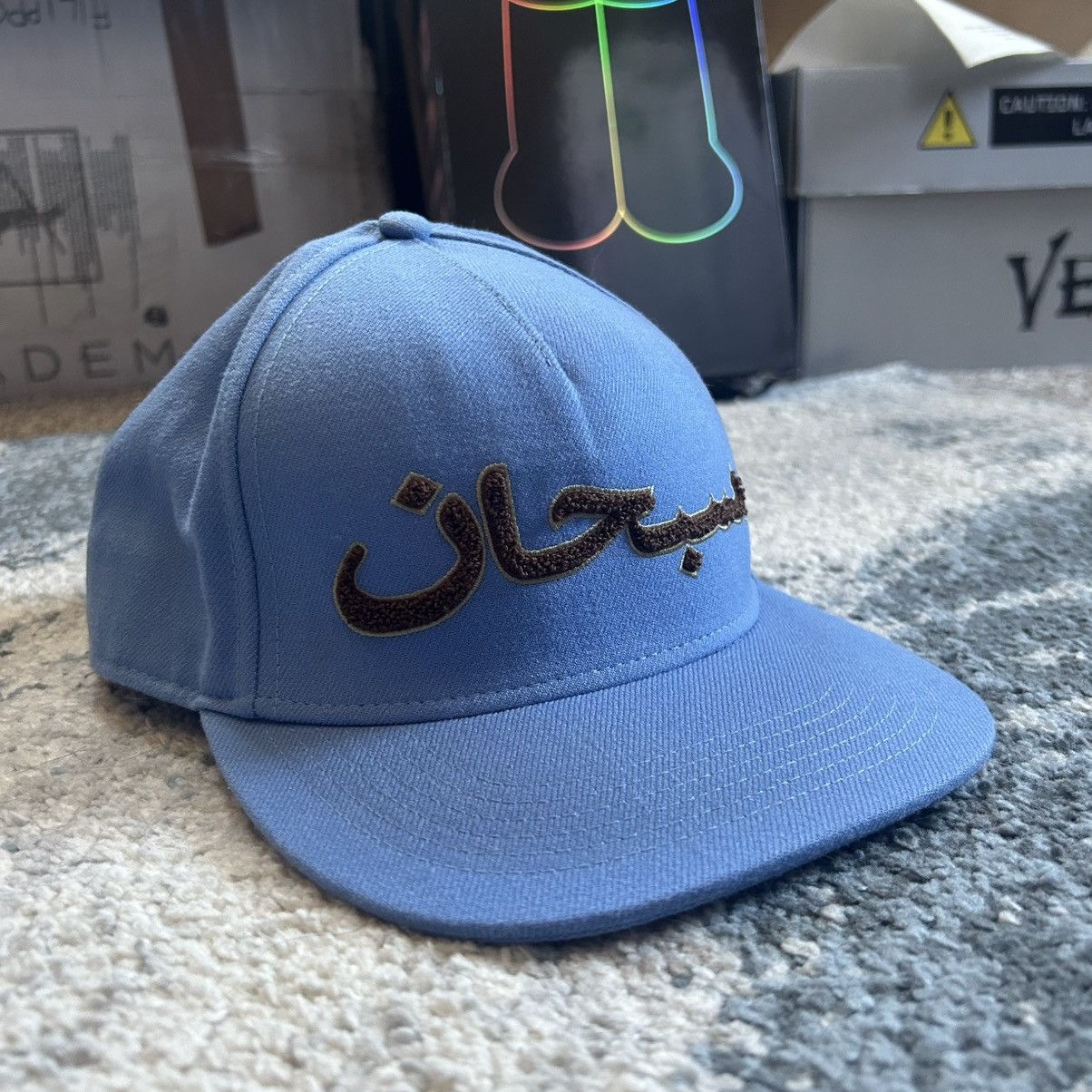 Supreme AUTUMN 2021 ARABiC STRUCTURED PiNCH FRONT 5-PANEL SNAPBACK Size ONE SIZE - 13 Thumbnail