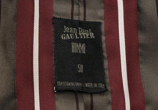 Jean Paul Gaultier Pinstripe Double Jacket in Black Brown, Size 50 Size US M / EU 48-50 / 2 - 20 Thumbnail