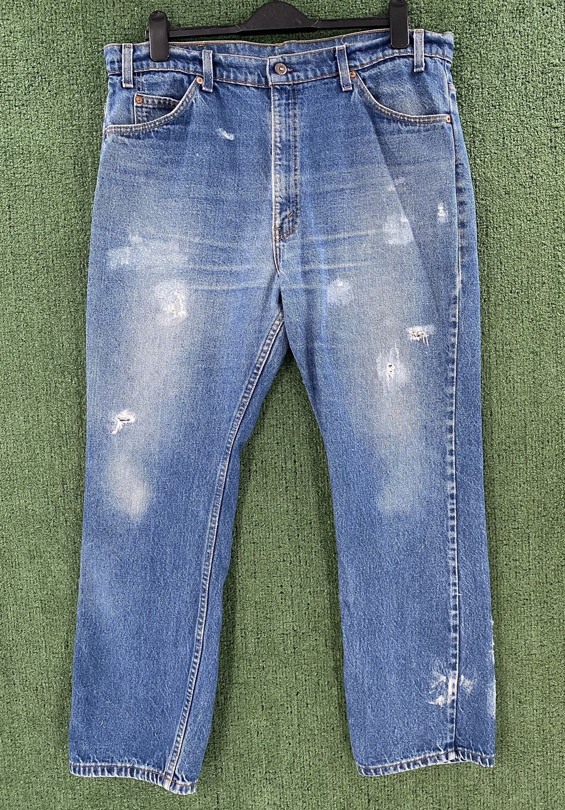 Levi's VTG 80’s Levi’s 40505-0215 Orange Tab Distressed Jeans Sz 38 Size US 38 / EU 54 - 1 Thumbnail