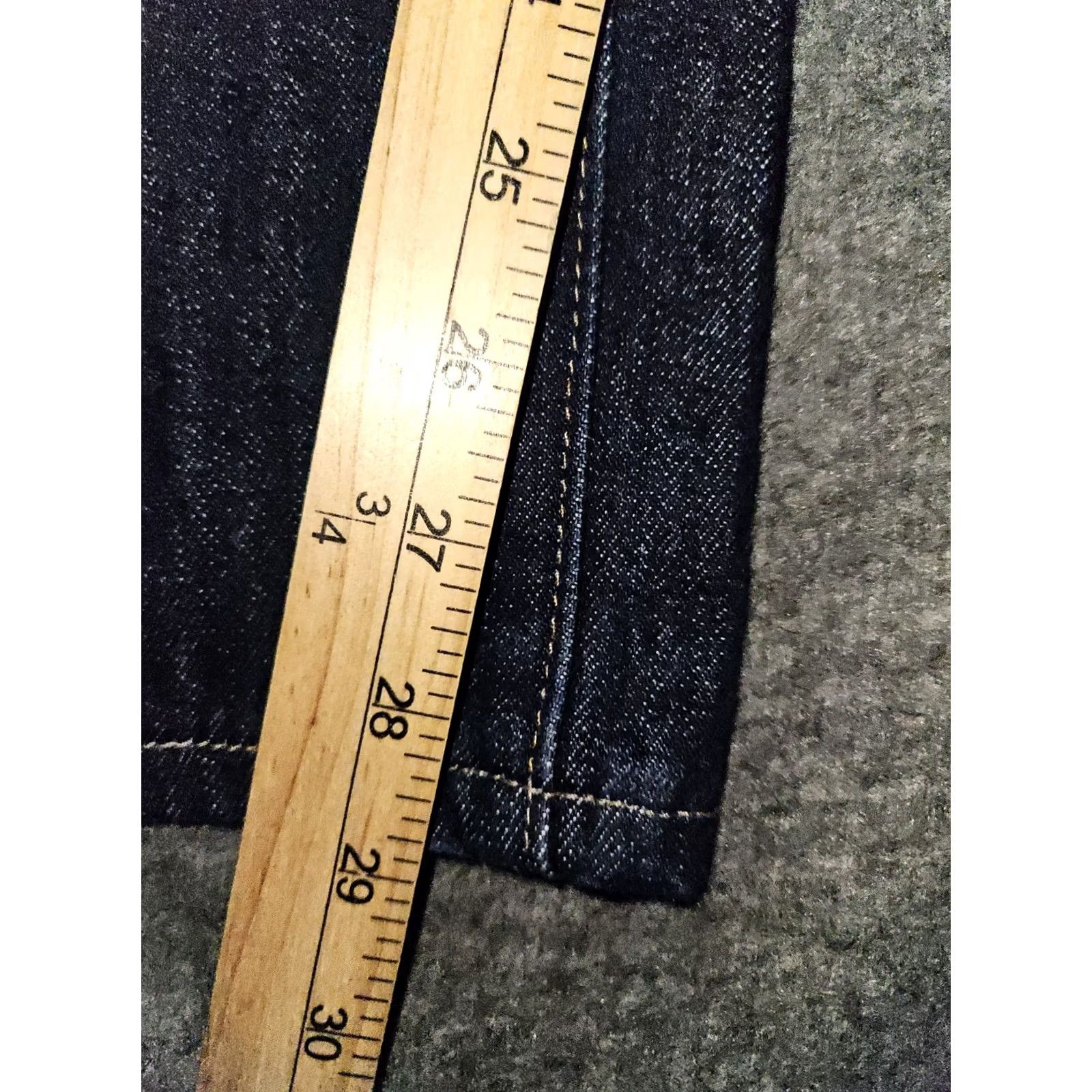 Lands' End Land'S End Square Rigger Jeans Mens 40 Dark Wash Blue Mid Rise Adjustable Waist Denim Size US 40 / EU 56 - 5 Thumbnail
