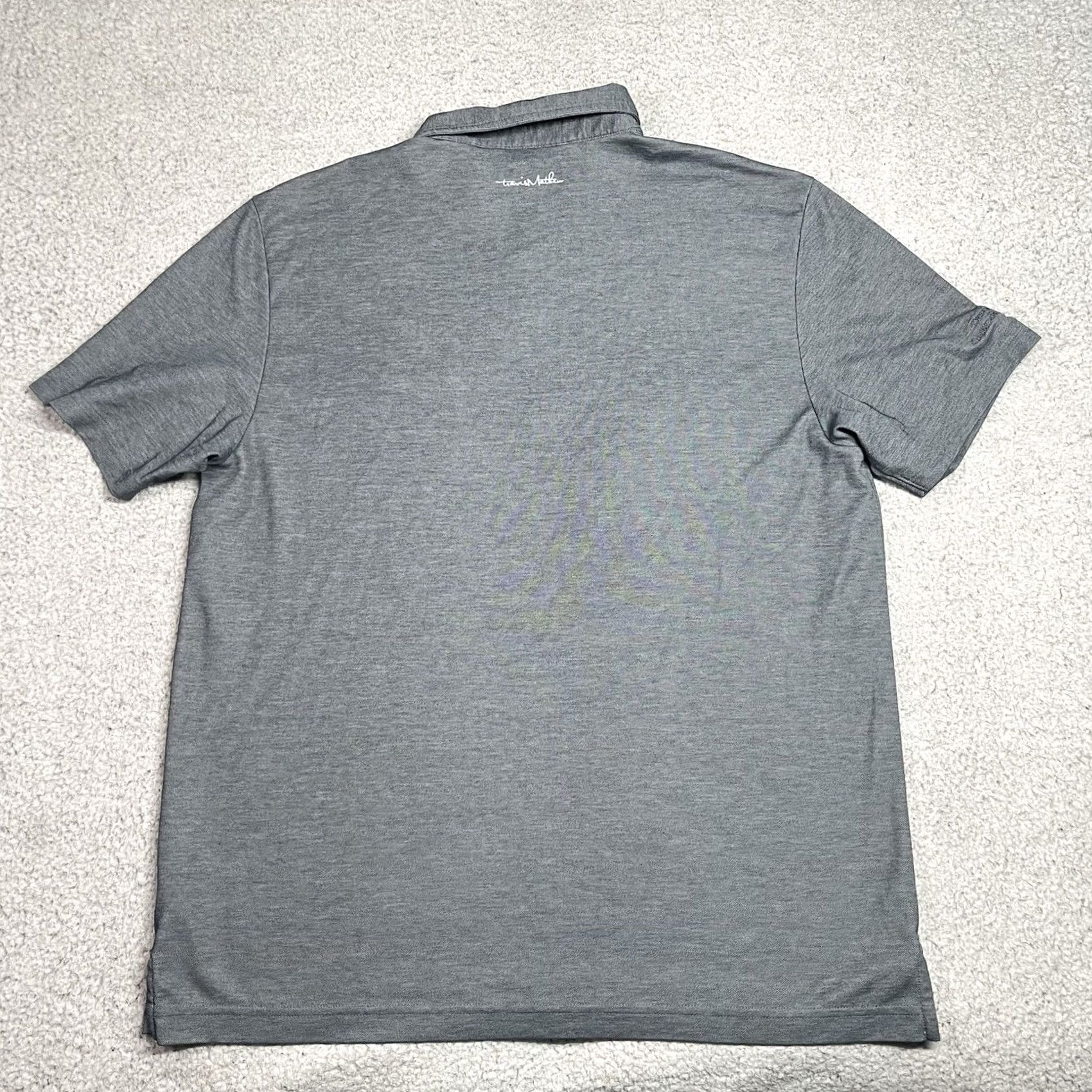 TravisMathew Travis Mathew Polo Shirt Mens XL Gray Arizona Diamondbacks Golf Short Sleeve Collared Button Embroidered Logo - MLB Logo, All Seasons, Stretch Shirt Size US XL / EU 56 / 4 - 7 Thumbnail
