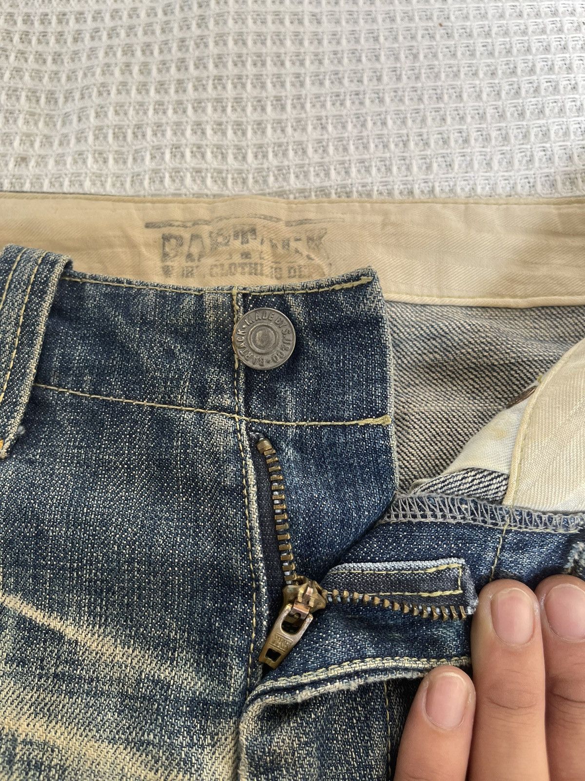 Hysteric Glamour Vintage 90s🔥BARTACK x QUADRO🔥Distressed Carpenter Denim Size US 30 / EU 46 - 15 Thumbnail