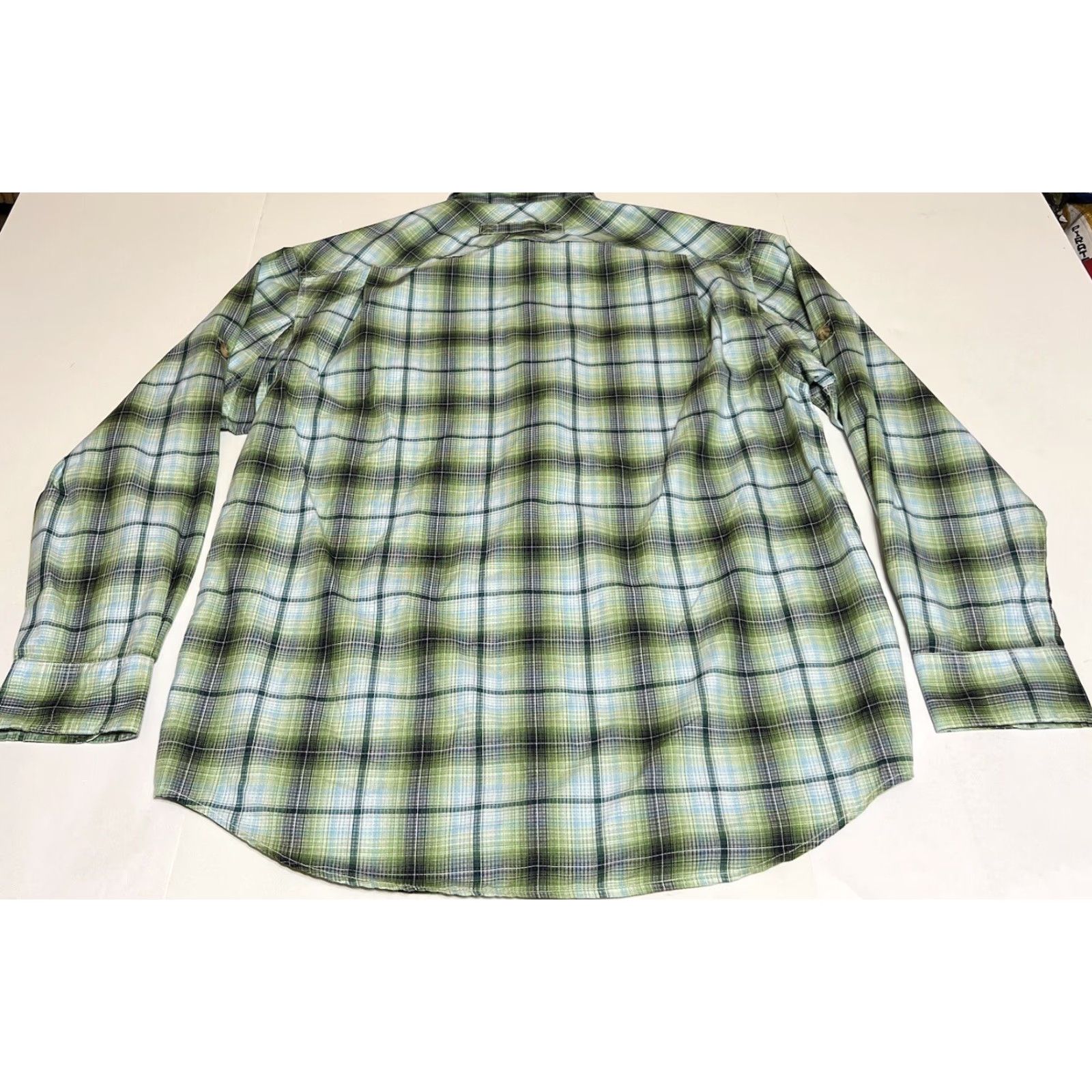 Vintage Duluth Mens M Long Sleeve Button-Down Green Plaid Shirt Polyester Size US M / EU 48-50 / 2 - 3 Thumbnail