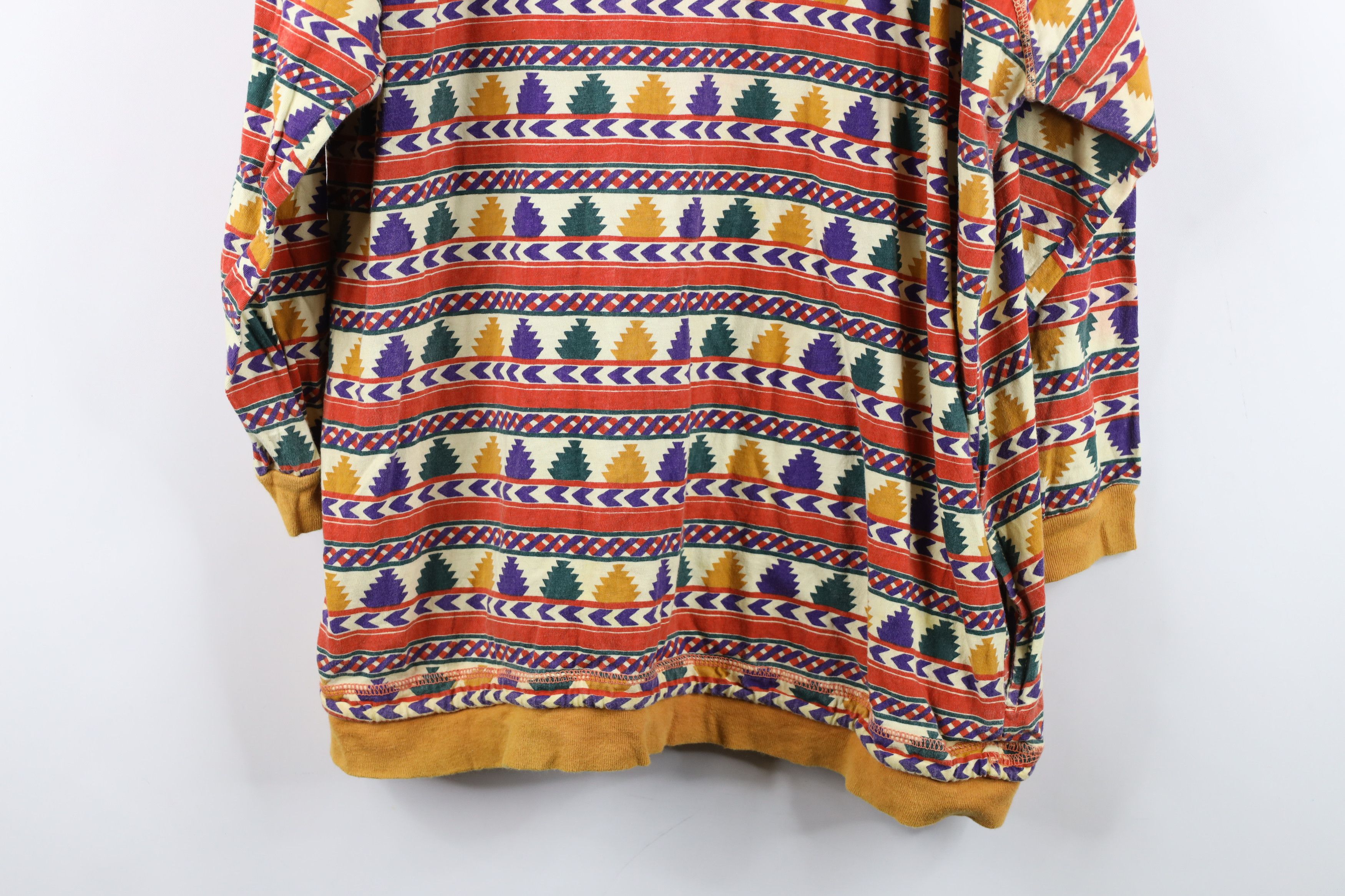 Vintage Vintage 90s Streetwear Boxy Fit Hooded Hoodie T-Shirt Size L / US 10 / IT 46 - 15 Thumbnail