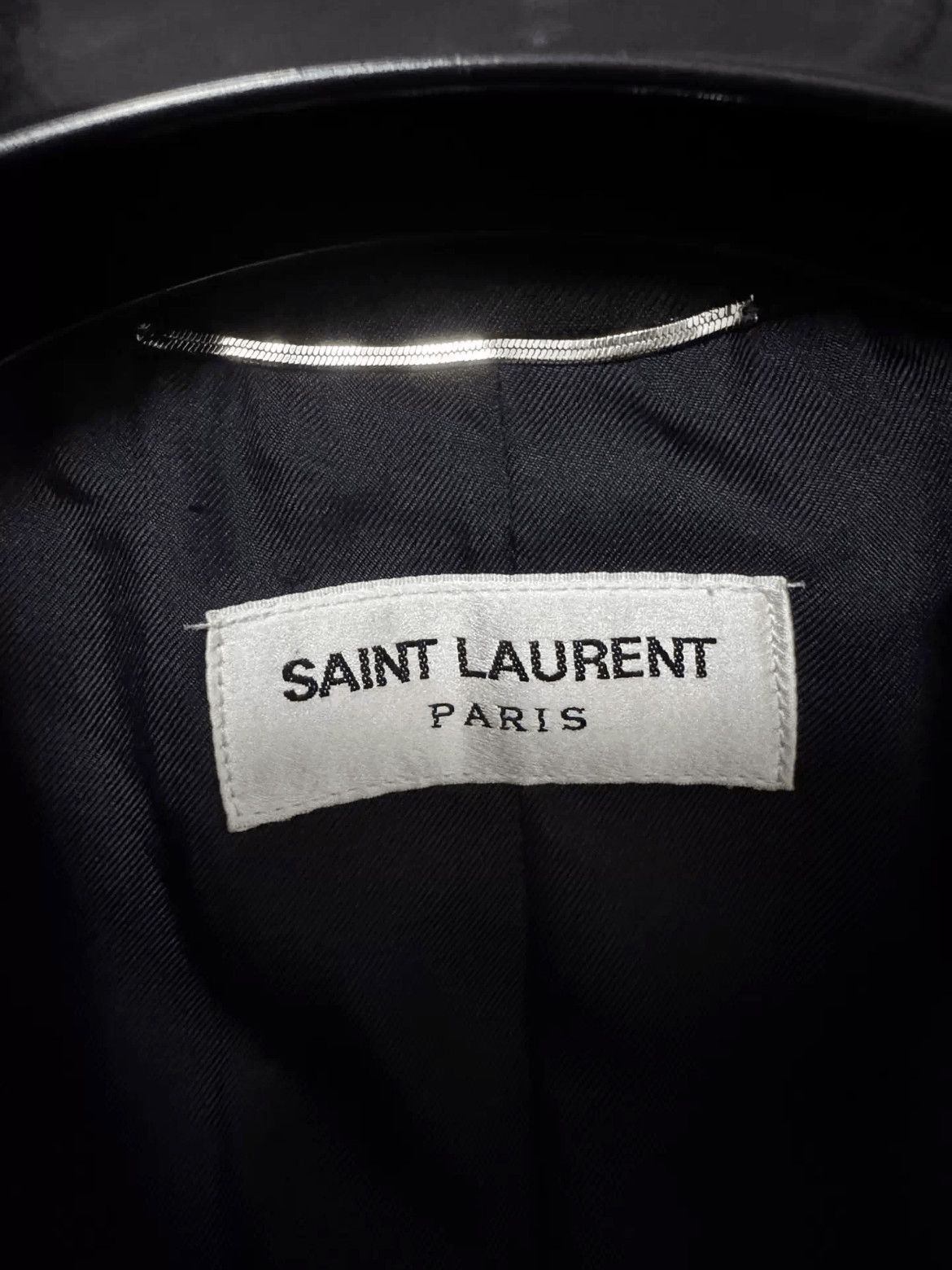 Saint Laurent Paris Sz 52 Saint Laurent Paris by Hedi 14SS Leather Joint Jacket Size US L / EU 52-54 / 3 - 5 Thumbnail
