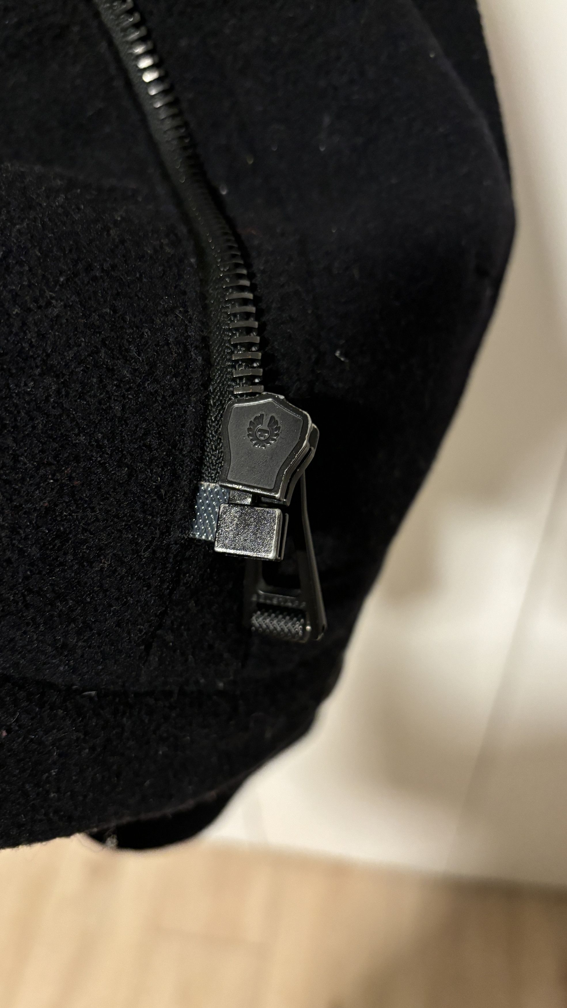 Belstaff Black Wool Trail Jacket / Pea Coat Shearling Collar Size US M / EU 48-50 / 2 - 15 Thumbnail