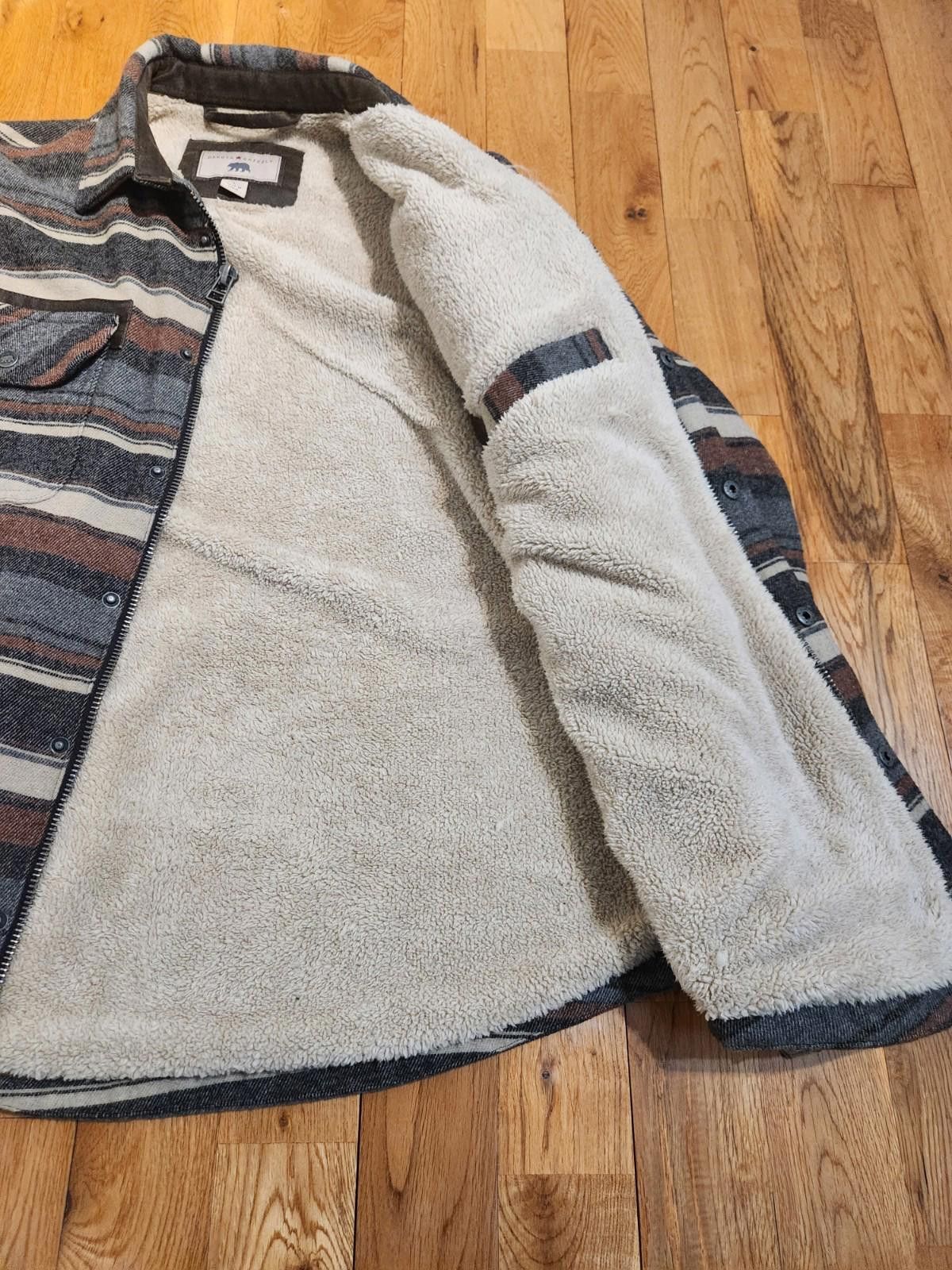 Dakota Grizzly Dakota Grizzly Burke Wool Blend Faux Fur Striped Jacket L Size US L / EU 52-54 / 3 - 4 Thumbnail