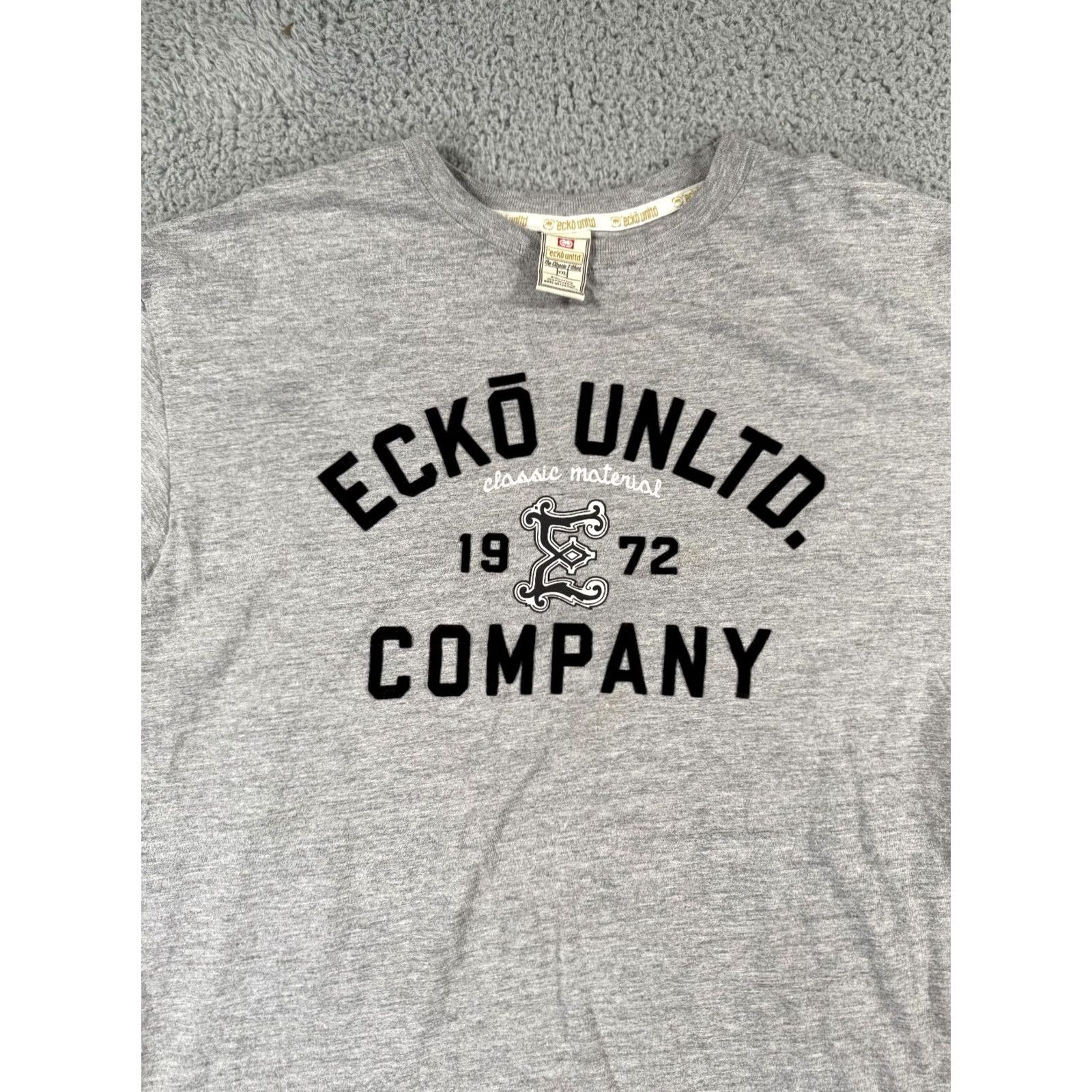 Ecko Unltd. VINTAGE Ecko Unltd Shirt Mens 2XL Gray Short Sleeve Graphic Logo Y2K Size US XXL / EU 58 / 5 - 3 Thumbnail