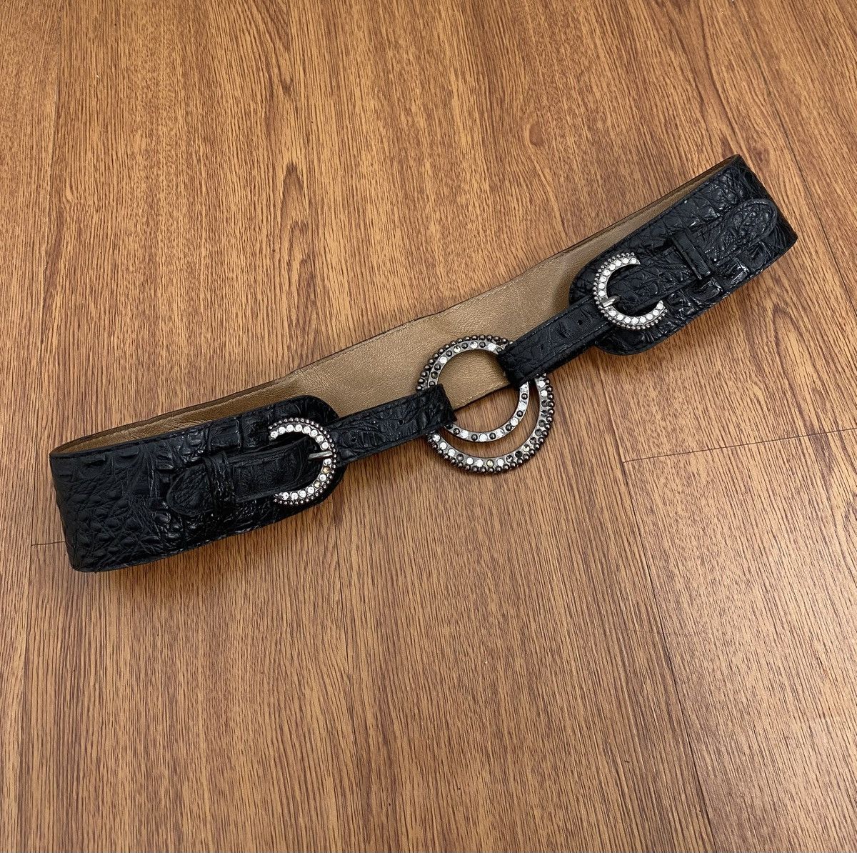 If Six Was Nine × Japanese Brand × KMRii Black alligator belt Size ONE SIZE - 3 Thumbnail