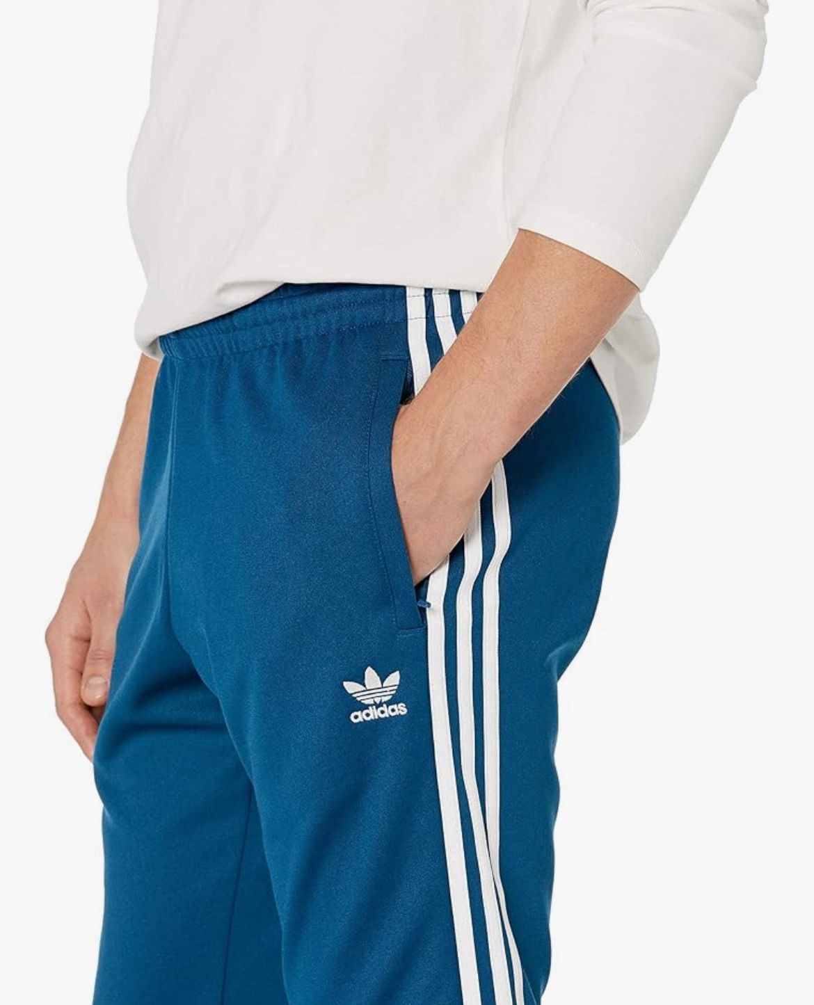 Adidas Adidas Originals Blue Superstar Tracksuit pants joggers S Size US 30 / EU 46 - 7 Thumbnail