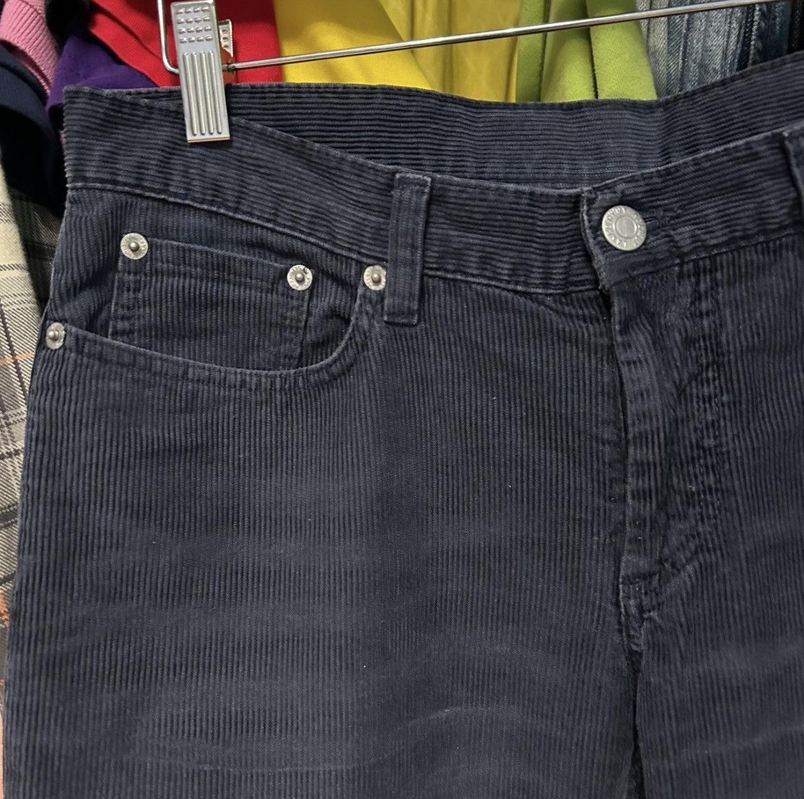 Helmut Lang Helmut Lang Mainline 2004 Navy Bootcut Corduroy Pants Size US 30 / EU 46 - 4 Thumbnail