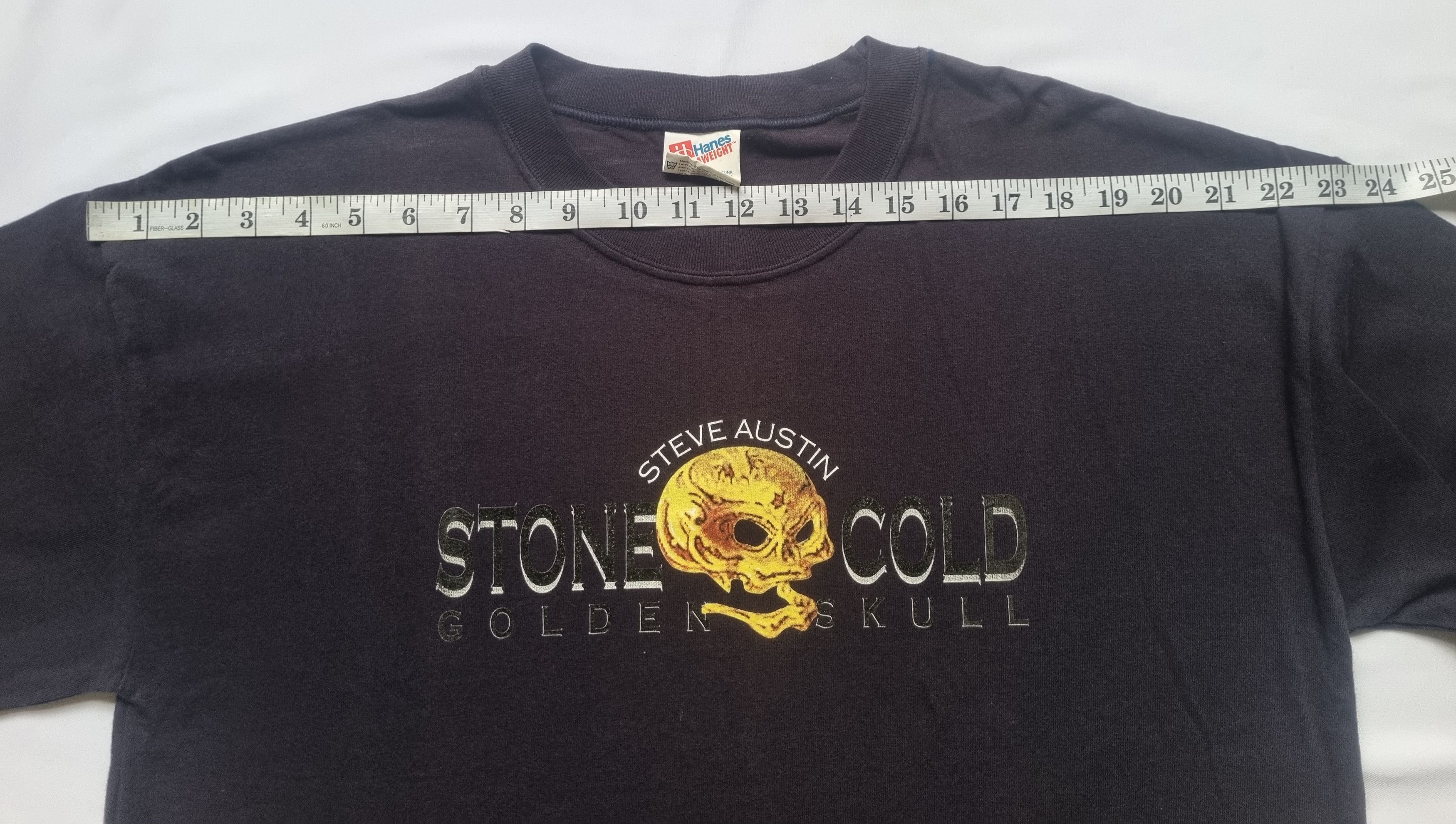 Hanes × Vintage × WWE Steve Austin Stone Cold Golden Skull Hanes T shirt Size US L / EU 52-54 / 3 - 5 Thumbnail