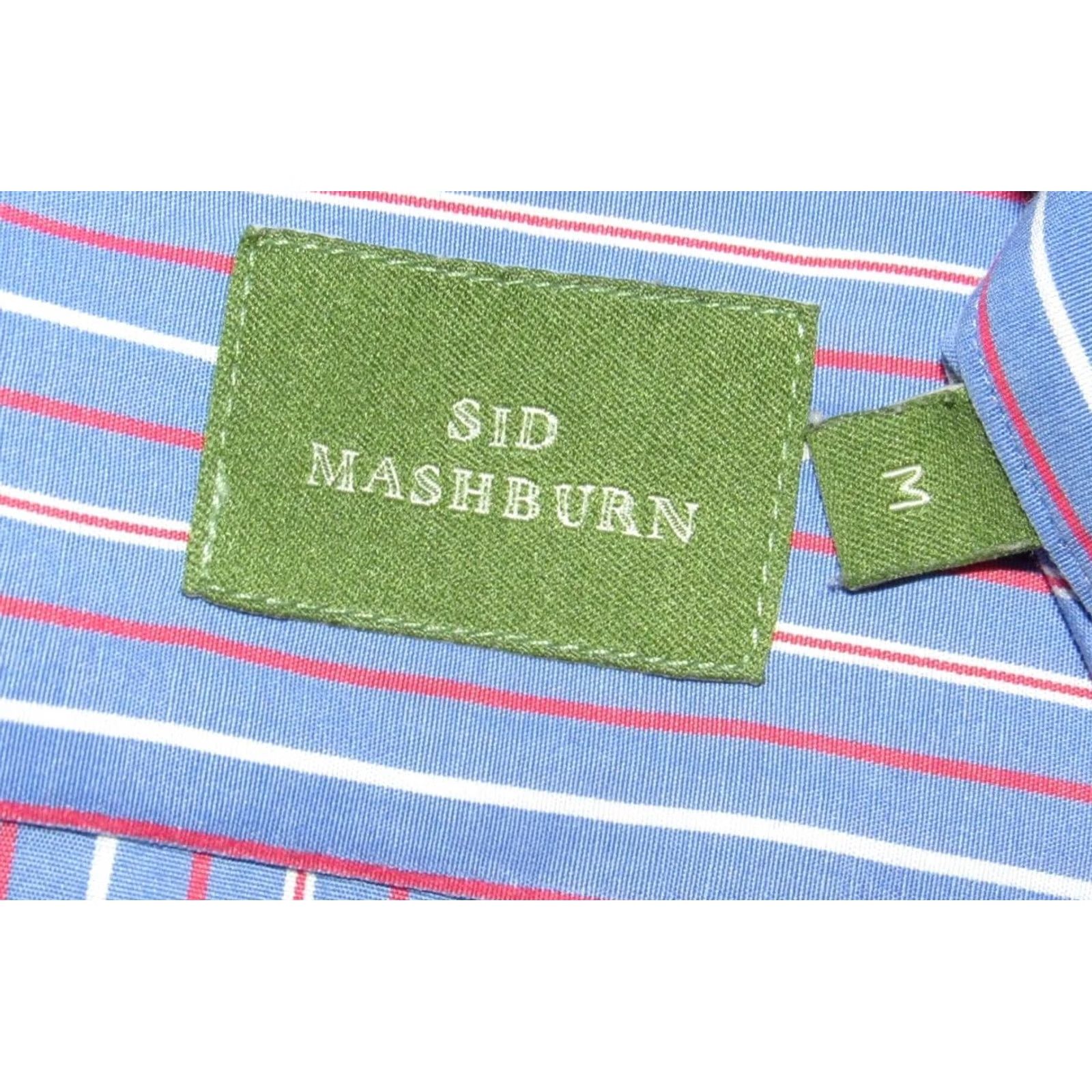 Sid Mashburn SID MASHBURN Blue Striped Long Sleeve Button Down Shirt M Mens Size US M / EU 48-50 / 2 - 3 Thumbnail