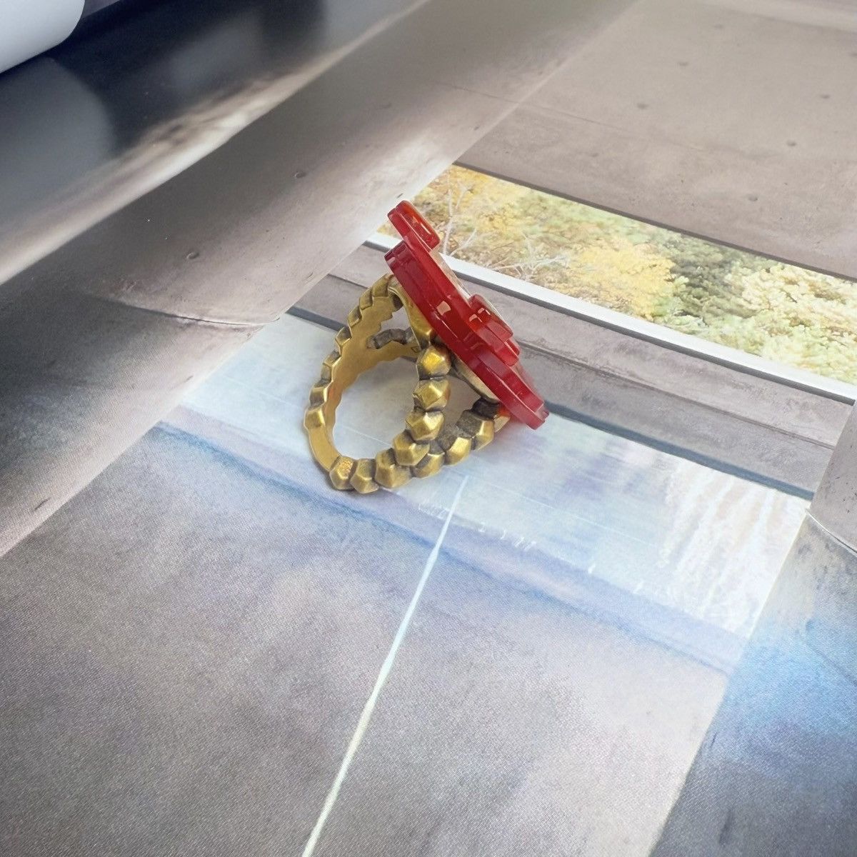 Gucci Gucci rare resin panther ring Size ONE SIZE - 2 Thumbnail