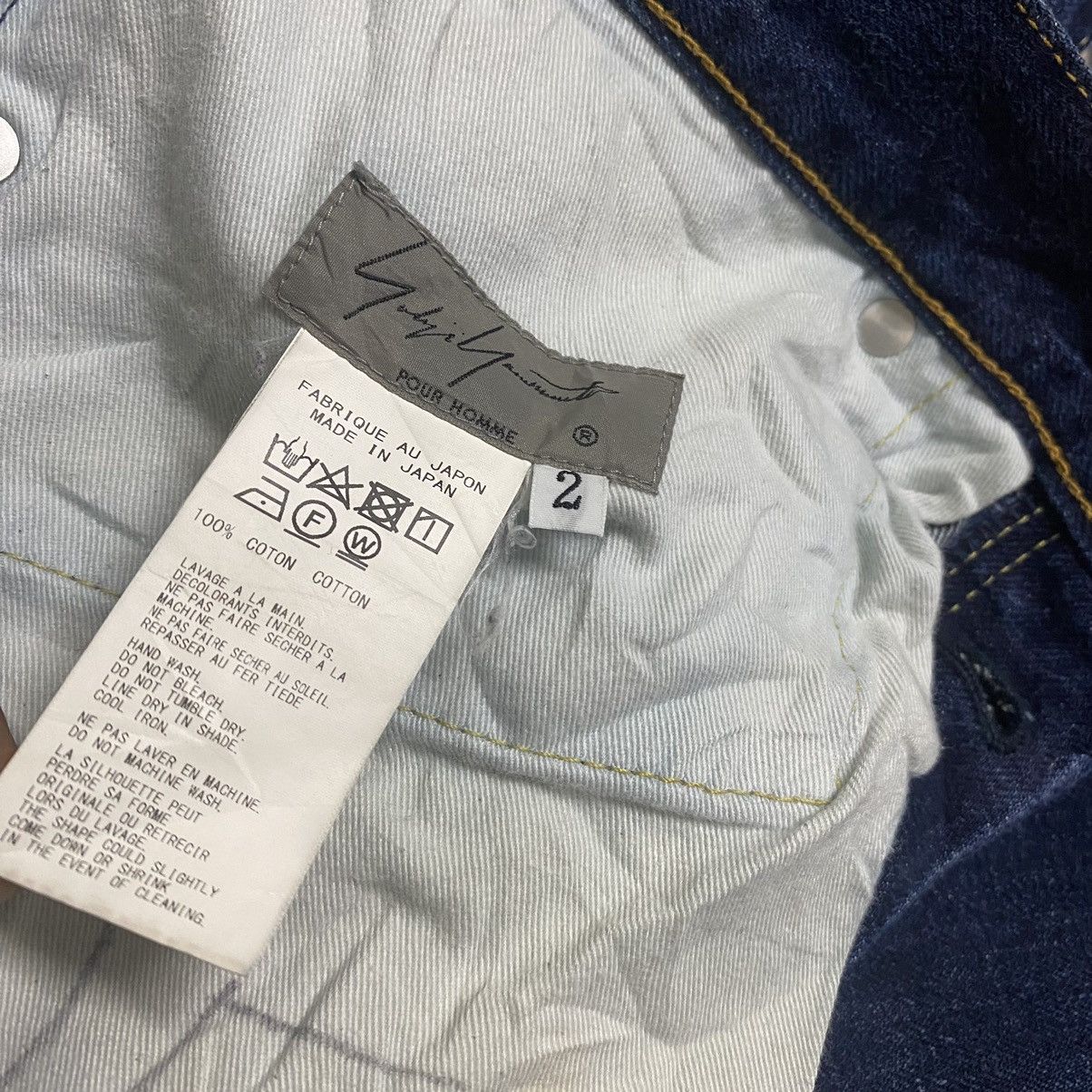 Yohji Yamamoto Vintage Yohji Yamamoto Pour Homme Asymmetrical Cropped Jeans Size US 32 / EU 48 - 22 Thumbnail